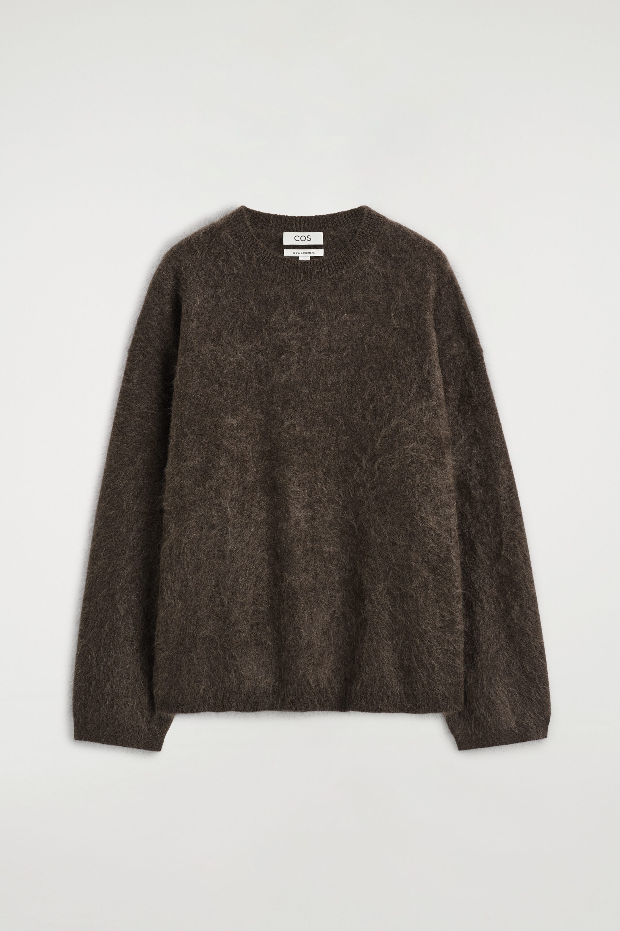 BRUSHED-CASHMERE CREW-NECK SWEATER