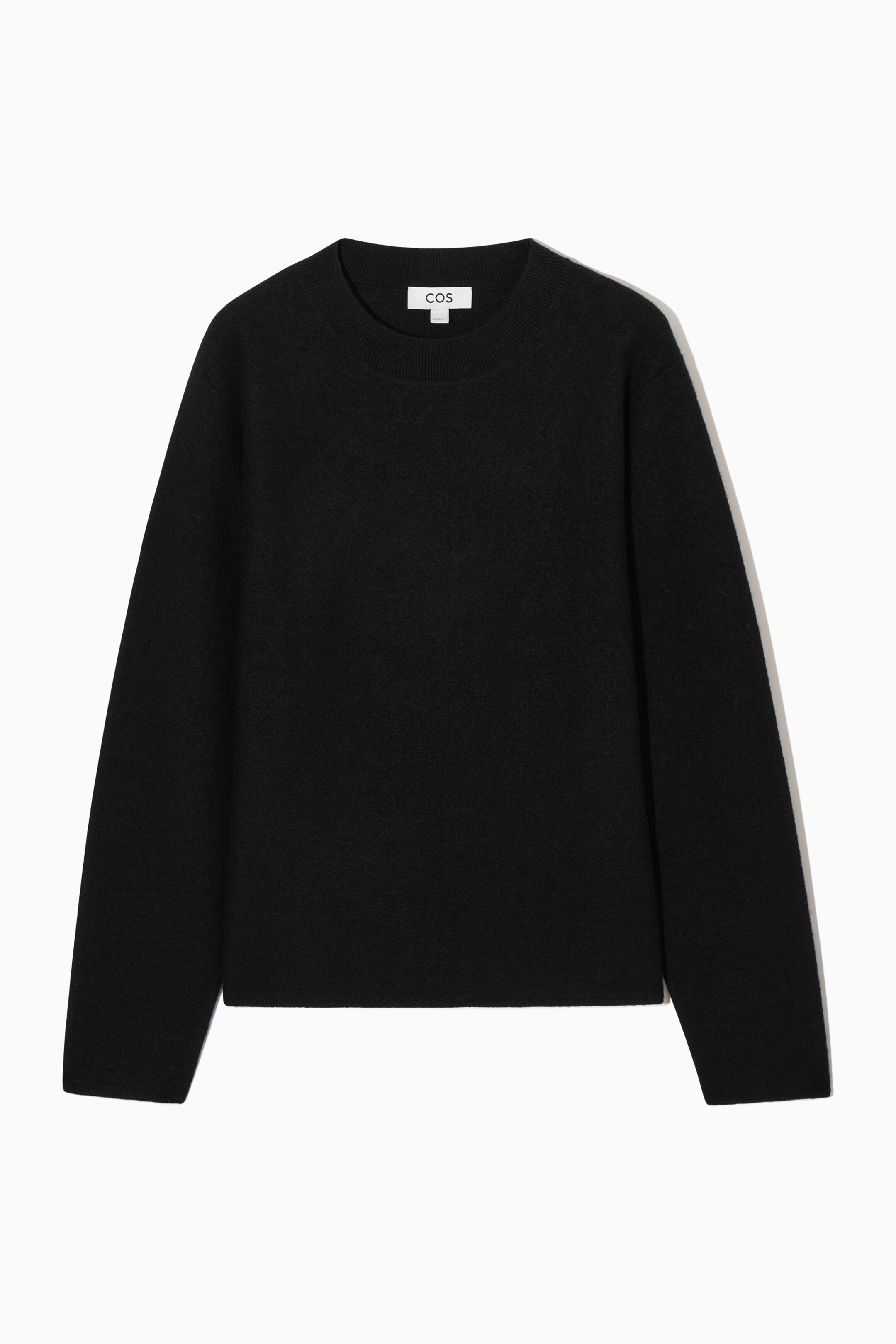 Agrandir l'image: PULL LAINE MÉRINOS BOUILLIE - NOIR - FEMME | H&M CH 1