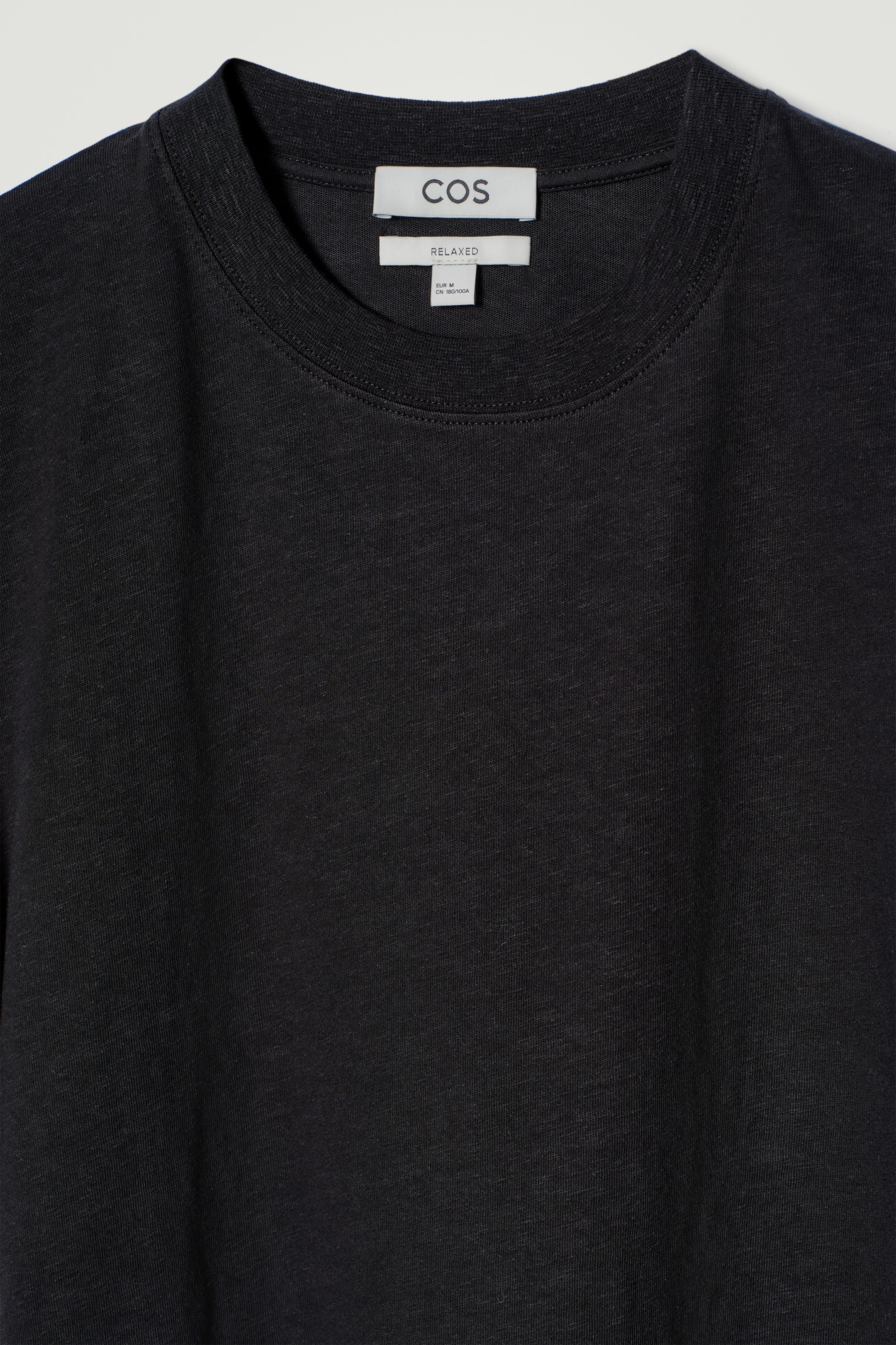 Agrandir l'image: T-SHIRT DÉCONTRACTÉ EN COTON ET LIN FLAMMÉ - NOIR - HOMME | H&M FR 7