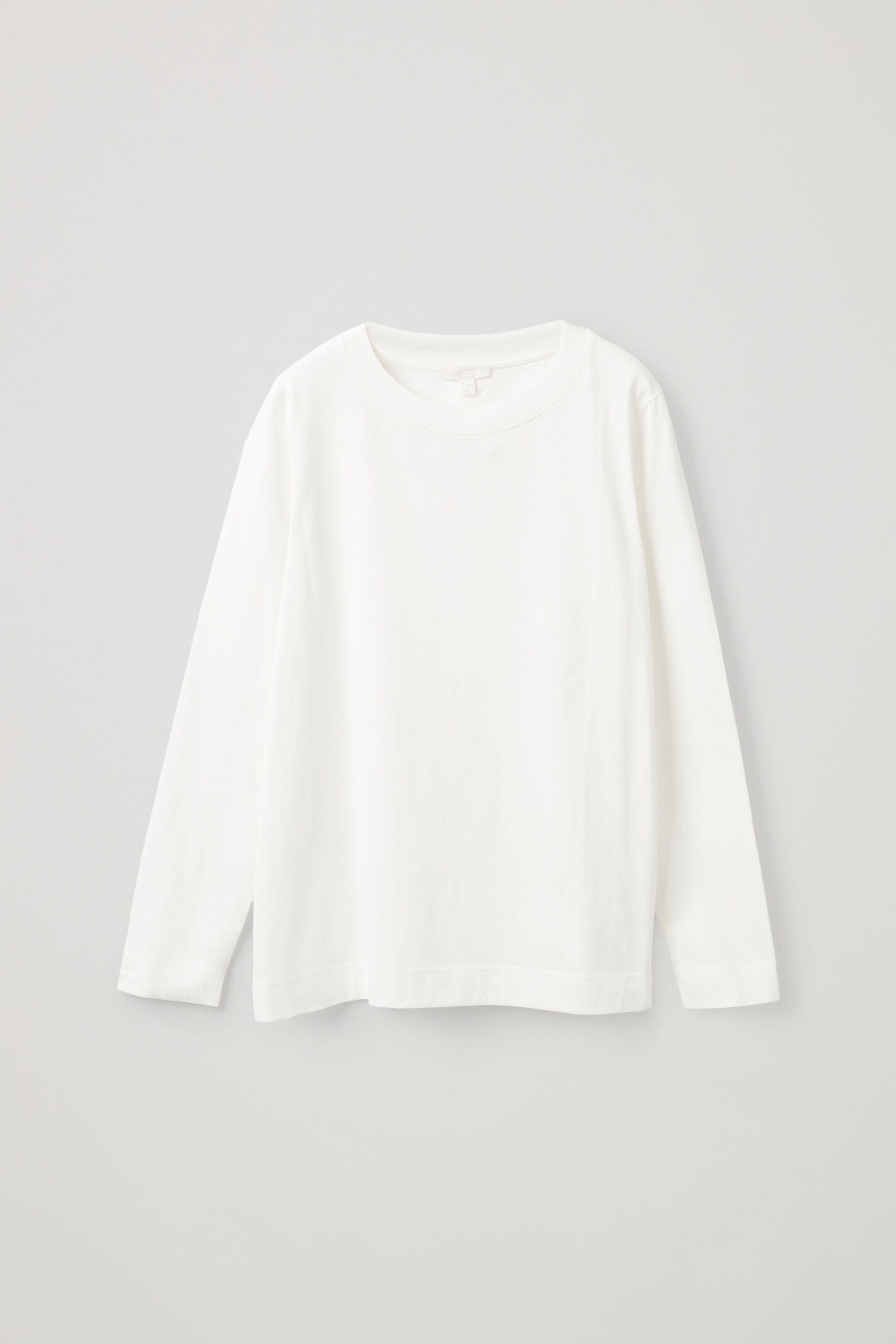 Se større billede: REGULAR-FIT LONG-SLEEVE T-SHIRT - White - DAME | H&M DK 1