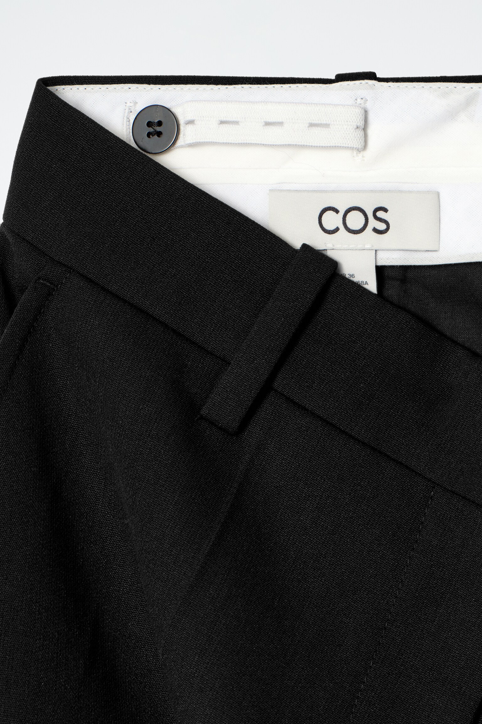 PANTALON CAPRI EN LAINE MÉLANGÉE - NOIR - 6
