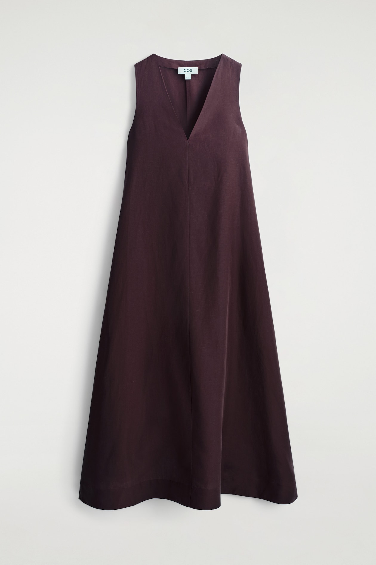 cos a line linen maxi dress Whisper Boatneck Notch Mini Dress