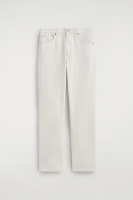 CHORD STRAIGHT-LEG JEANS — WHITE 8
