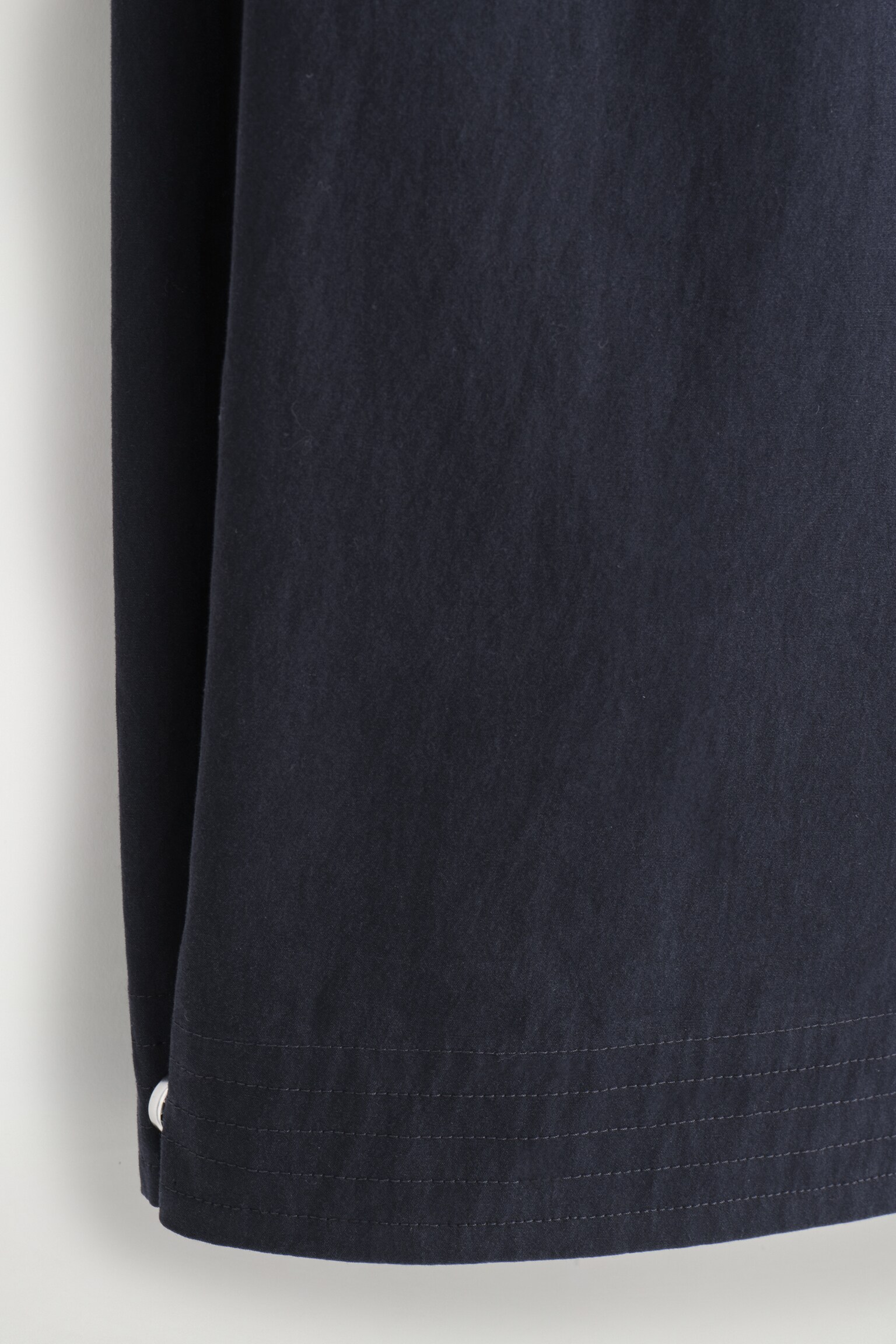 PANTALON BARREL EN COTON PIMA - BLEU MARINE/GRIS FONCÉ - 5