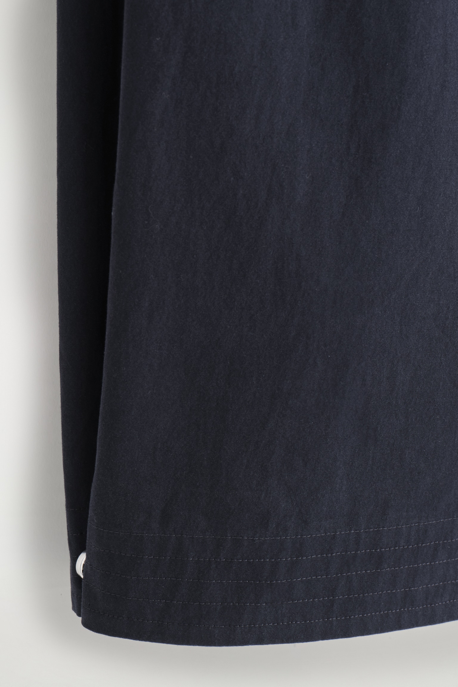 PANTALON BARREL EN COTON PIMA - BLEU MARINE/GRIS FONCÉ - 7