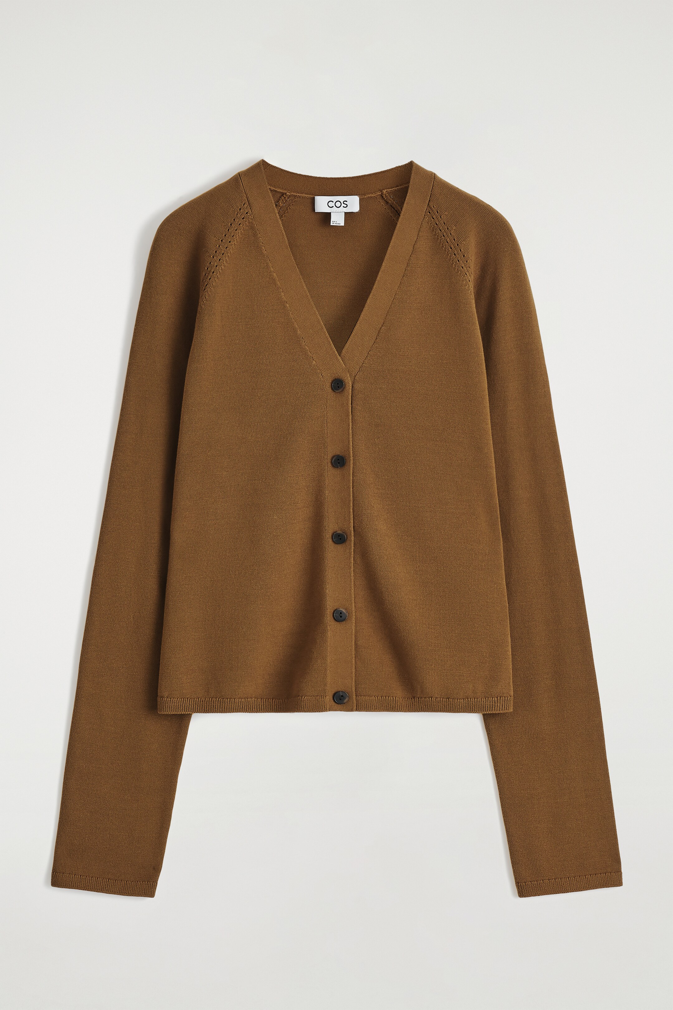 Agrandir l'image: CARDIGAN COL EN V EN MAILLE DE COTON - BRUN - FEMME | H&M BE 6