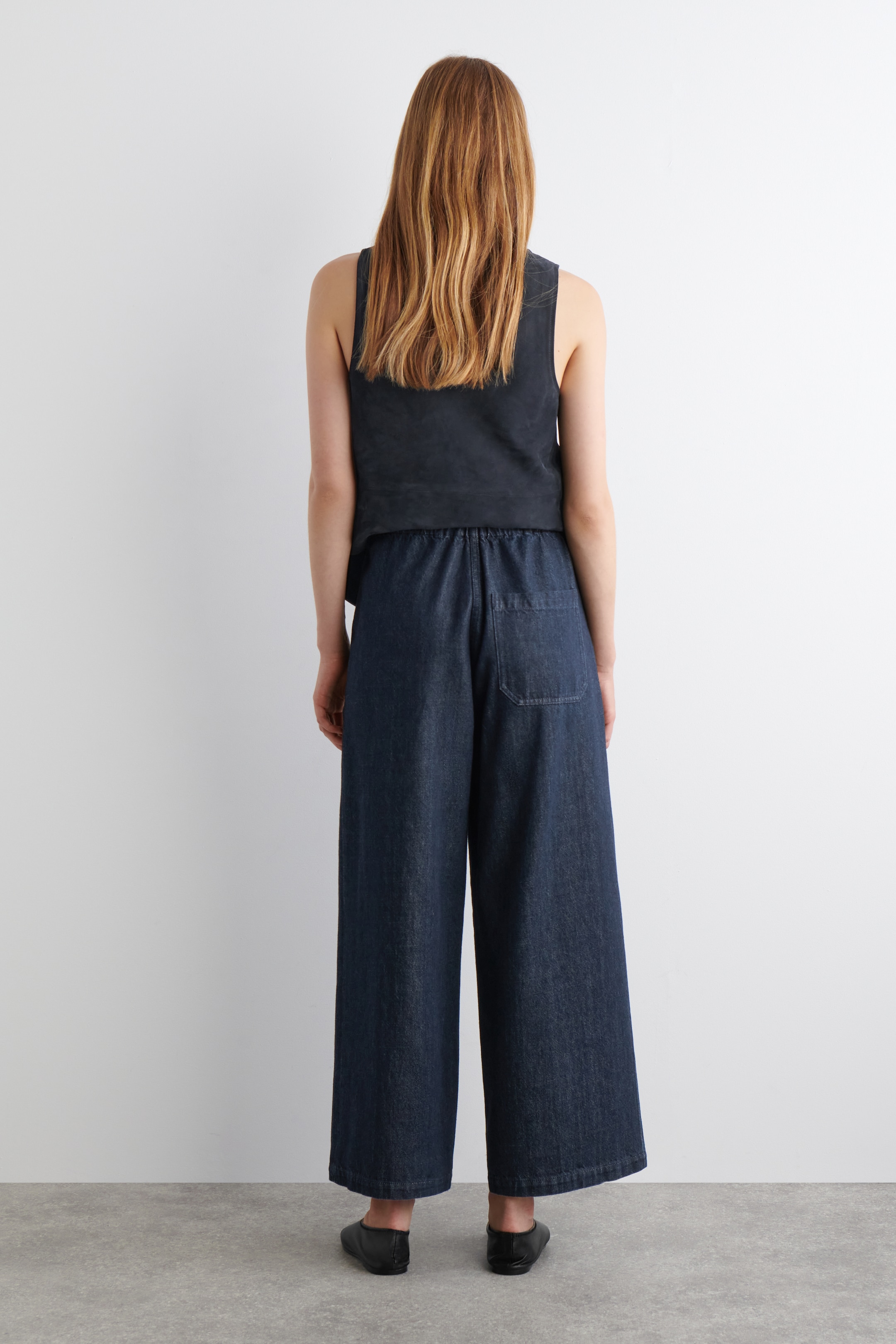 Se større billede: CROPPED DENIM BUKSER MED WIDE-LEG - MØRKEBLÅ - DAME | H&M DK 4