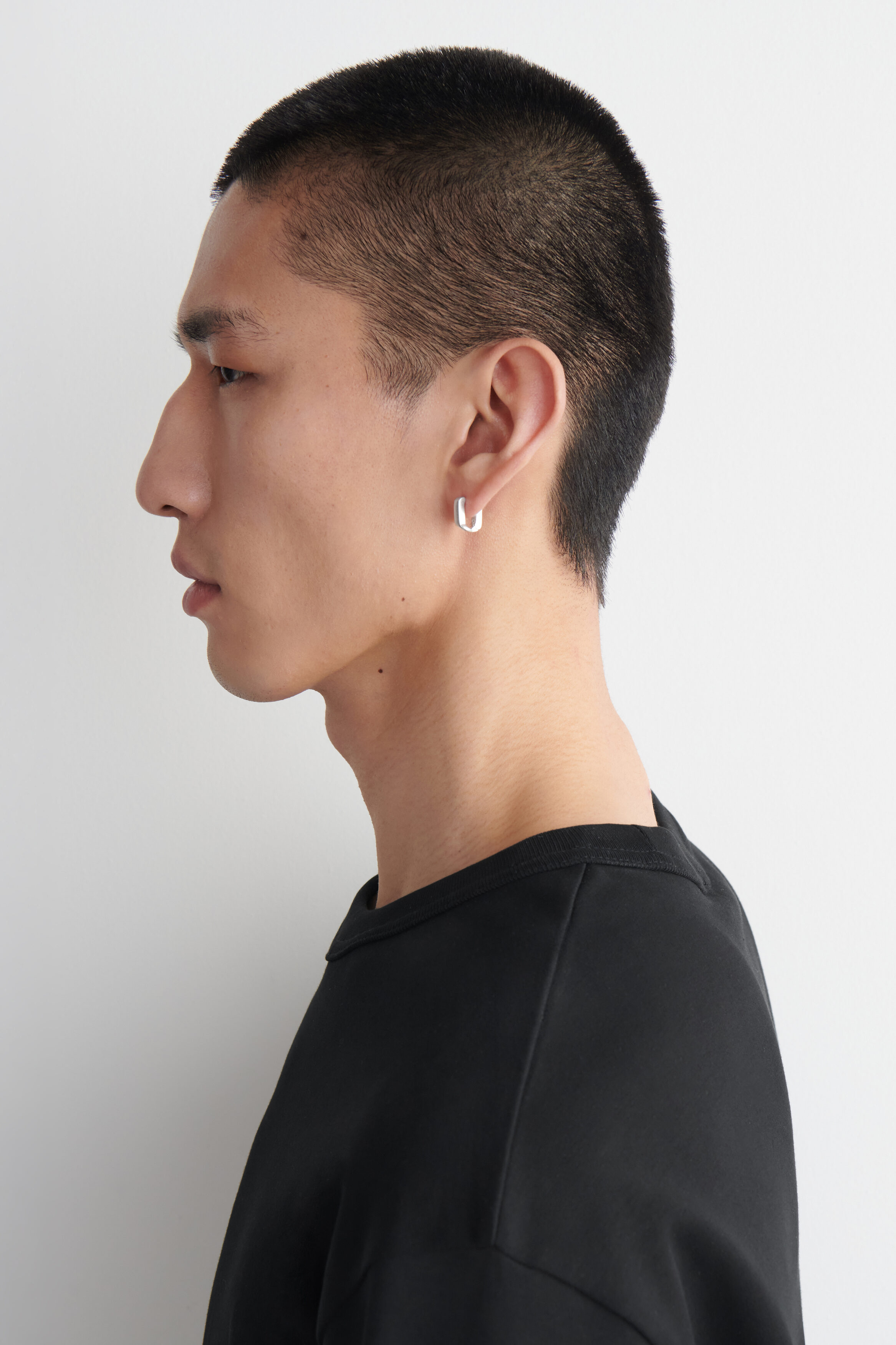 LINK HOOP EARRINGS - SILVER | COS US