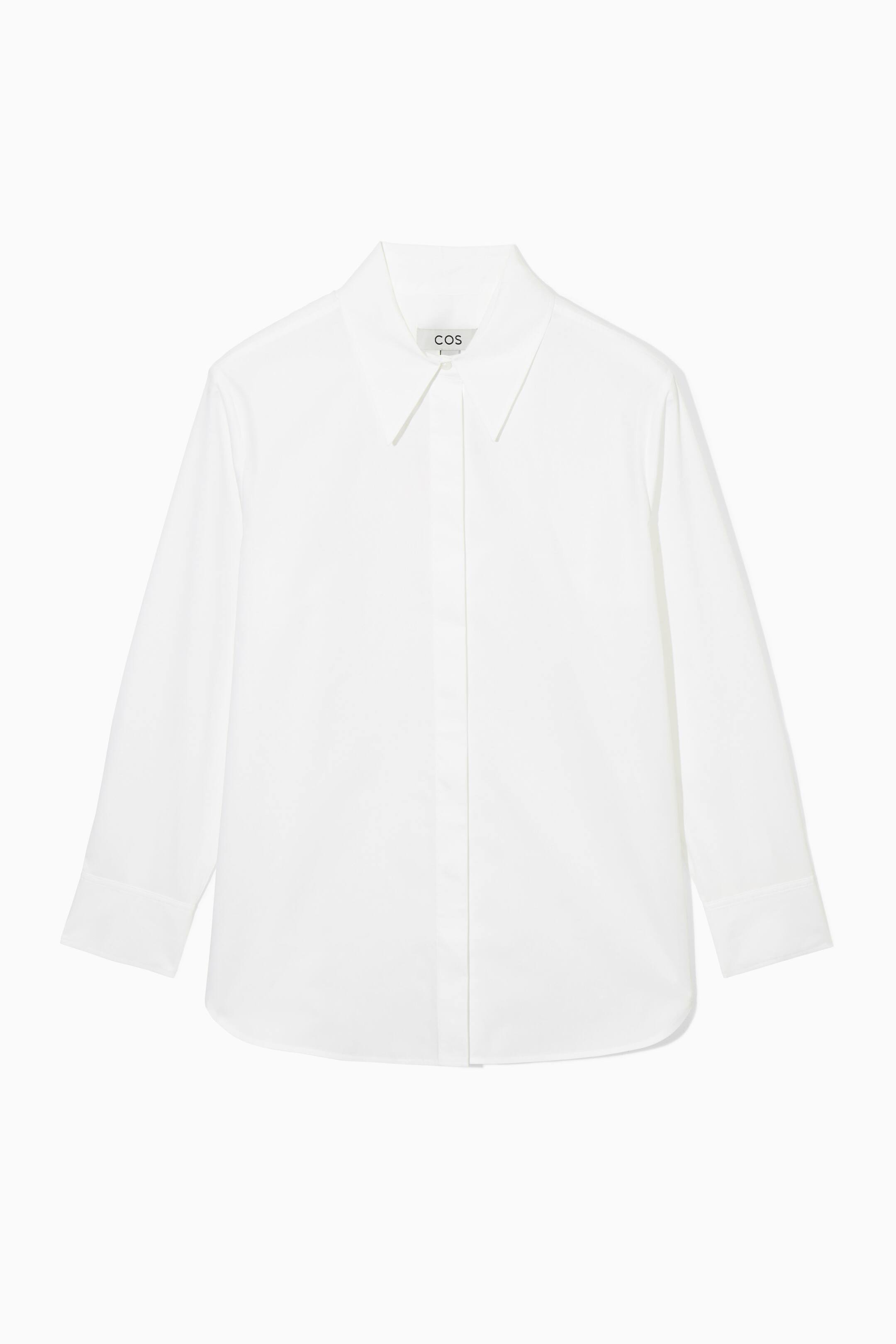 Ingrandisci l'immagine: LOCKERES HEMD AUS BAUMWOLL-POPELINE - WEISS - DONNA | H&M CH 1