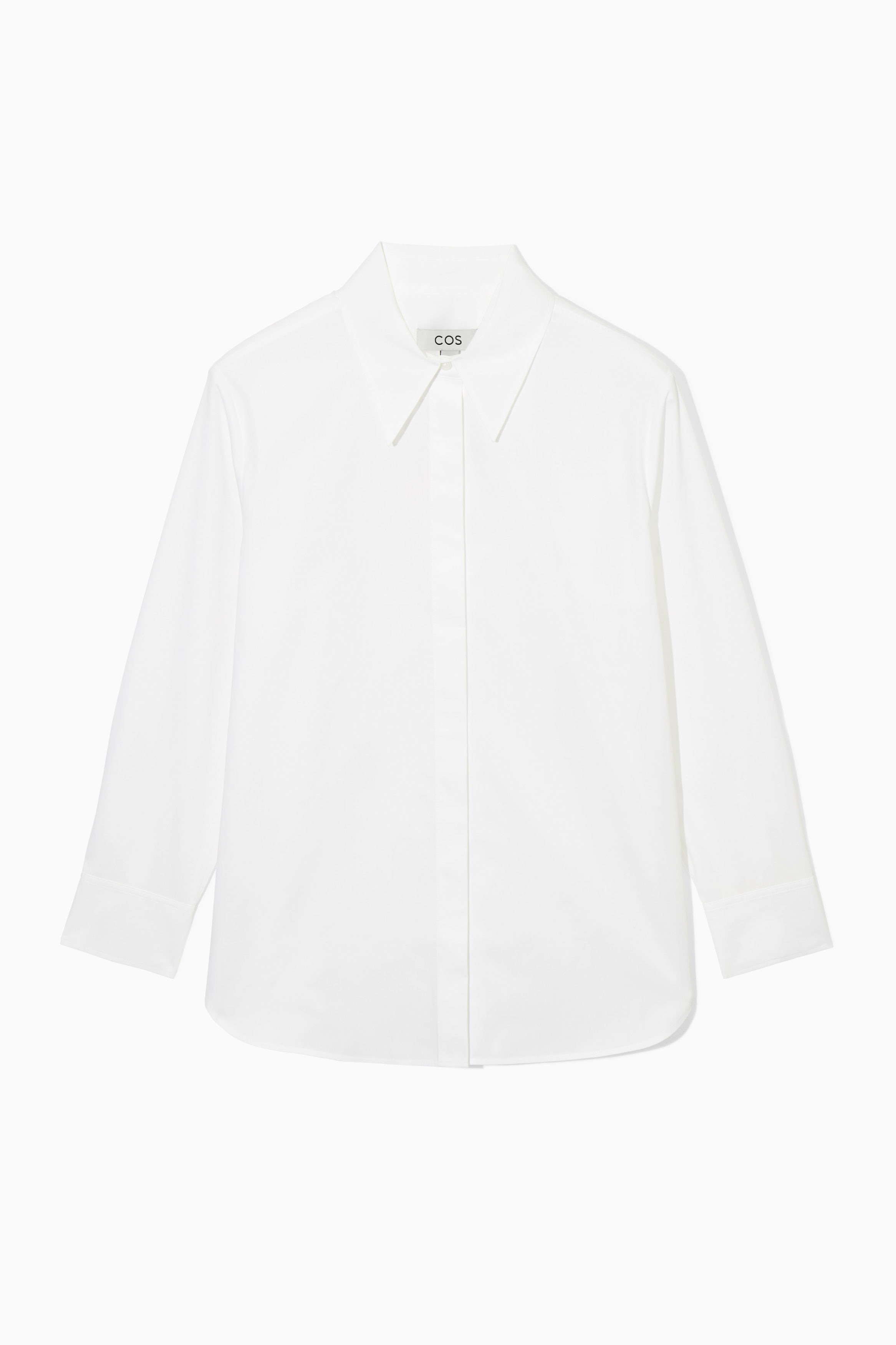 【送料&関税込】Off-White Cotton Shirtdress Off-White Asymmetric Cotton Shirtdress | White | FARFETCH