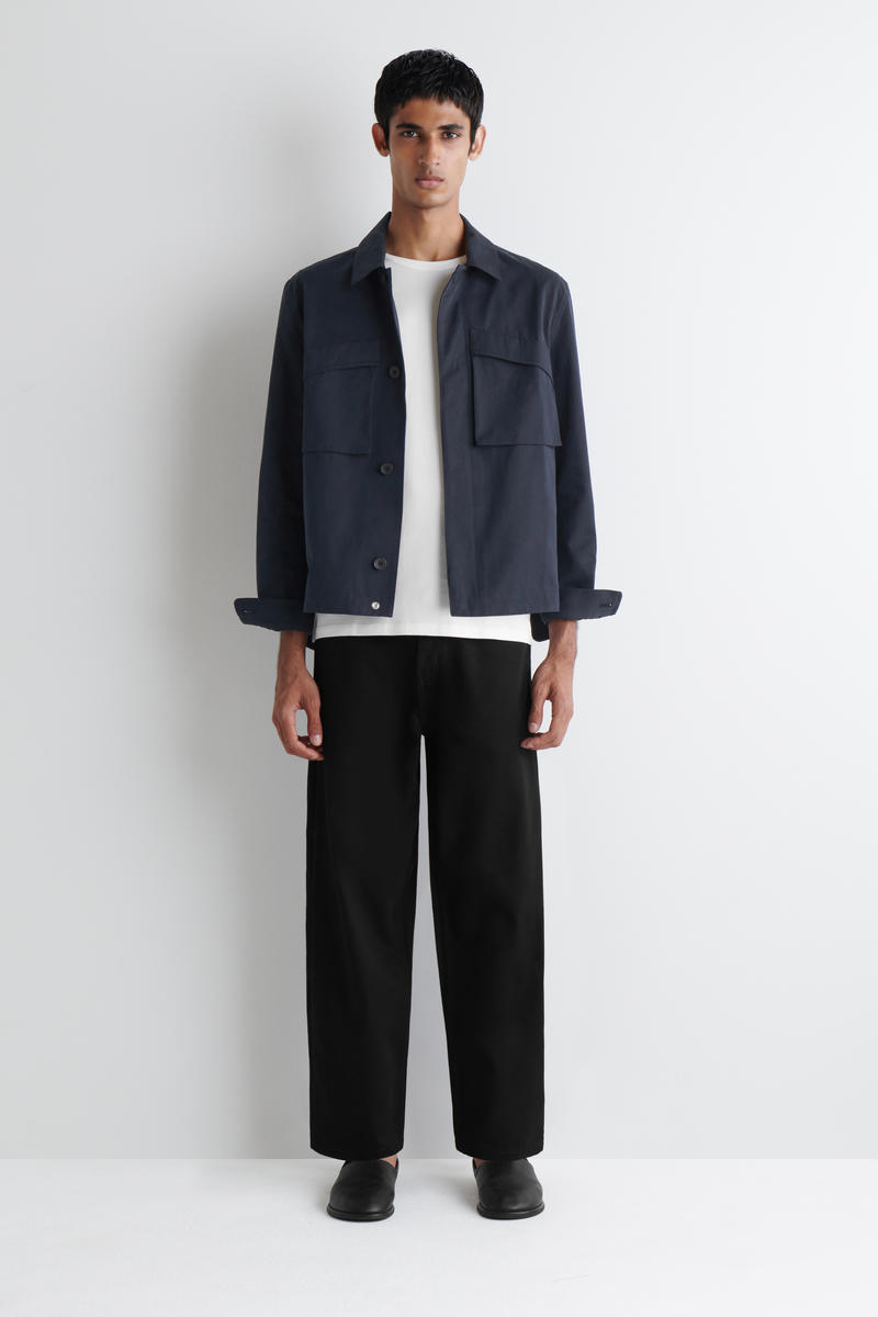 Cos Dome Straight-leg Jeans In Black