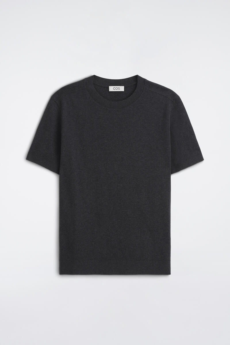 Slim Interlock-Jersey T-Shirt in Gray