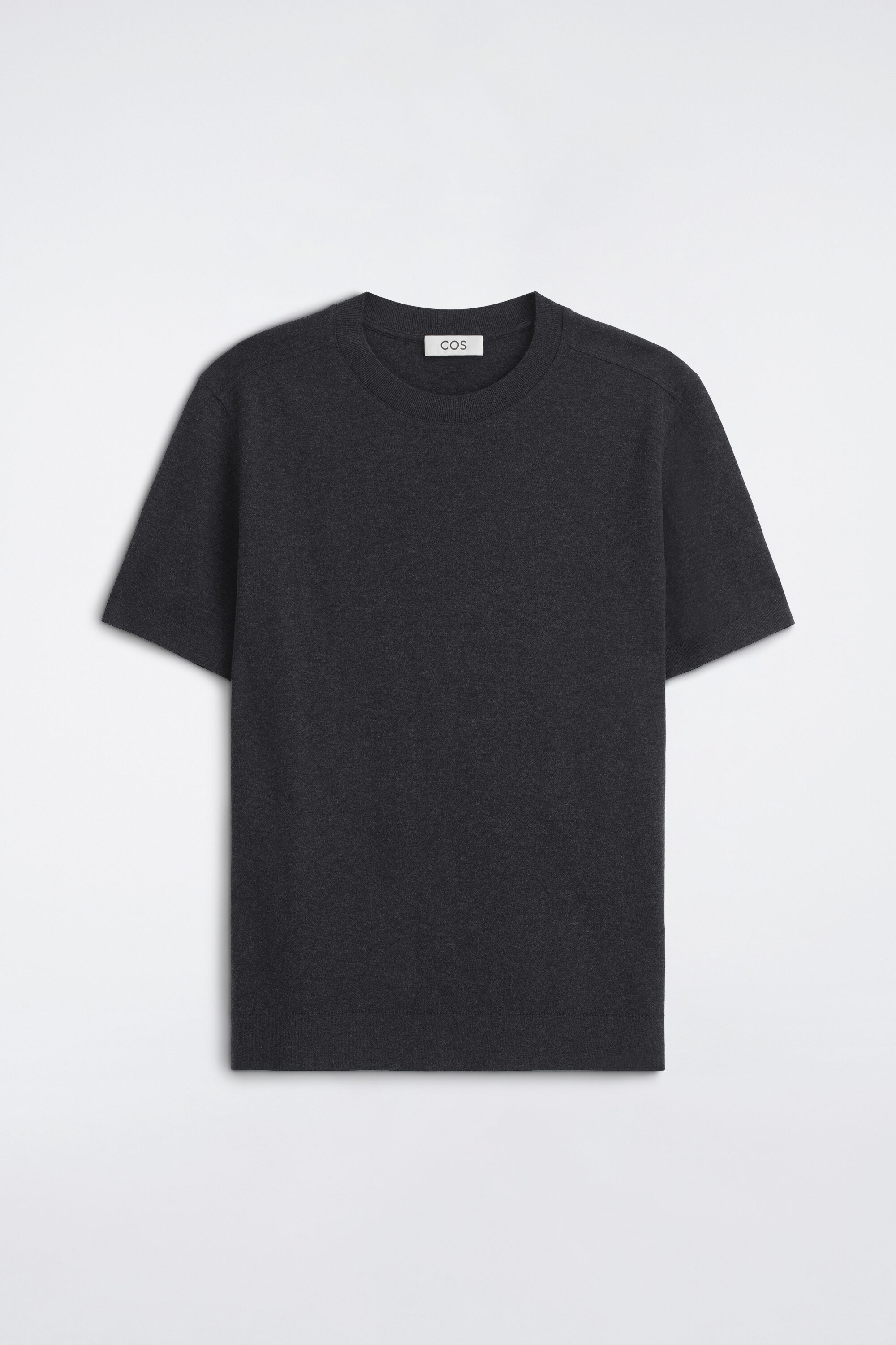 Charcoal Tee, Olive Suede