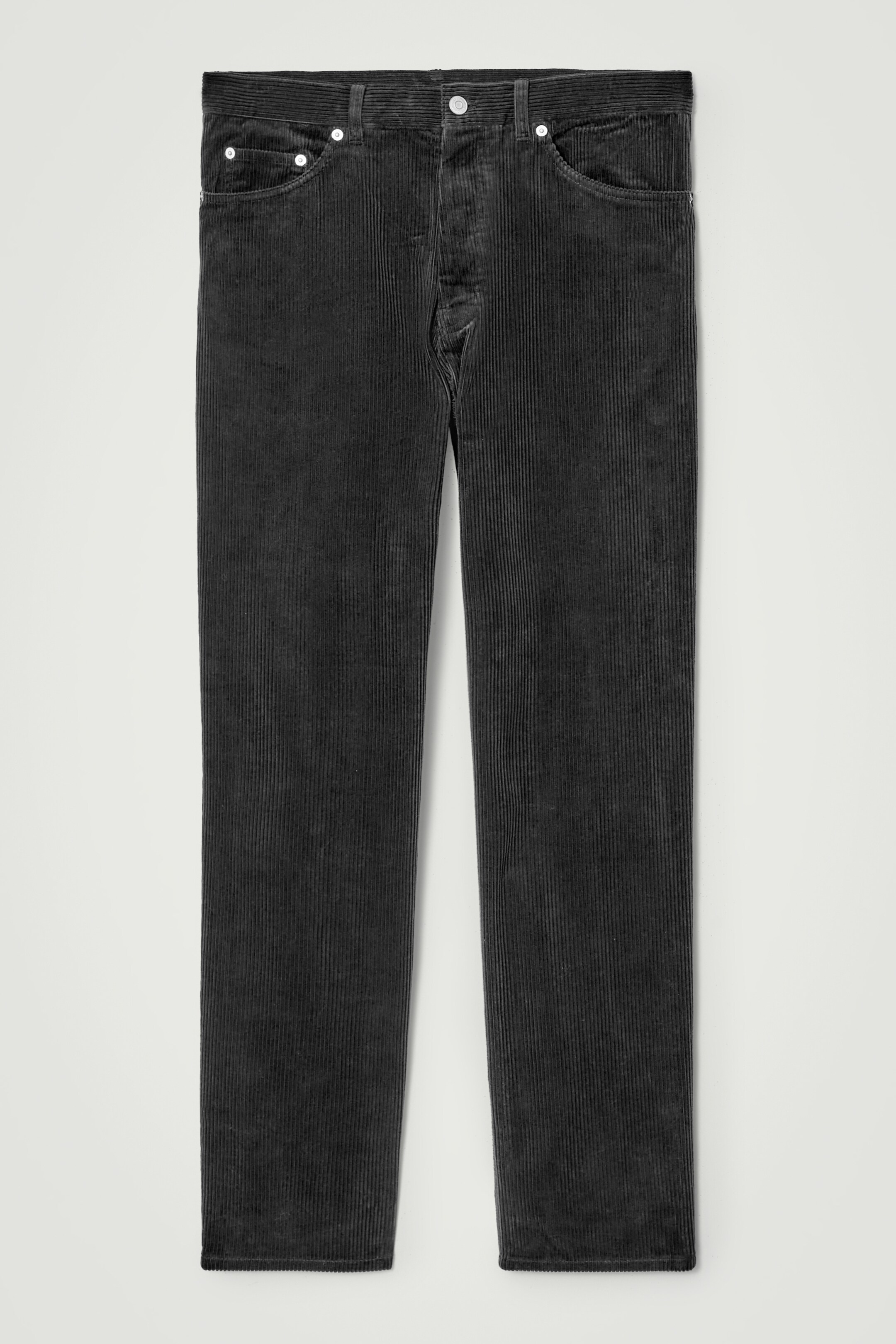 Agrandir l'image: JEAN DROIT EN VELOURS CÔTELÉ SIGNATURE - NOIR - HOMME | H&M CH 7