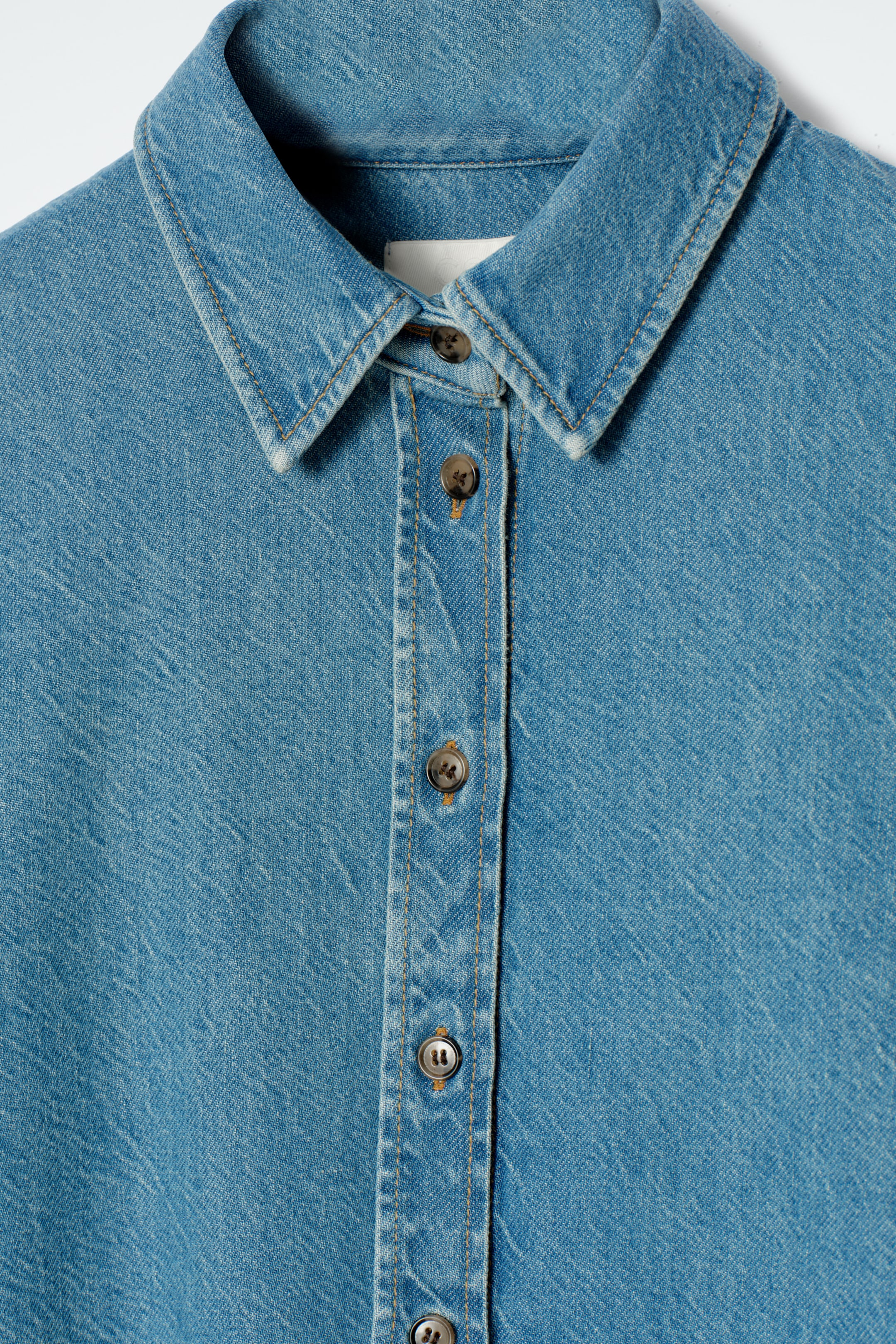 Ingrandisci l'immagine: RELAXED DENIM SHIRT - BLUE - DONNA | H&M CH 7