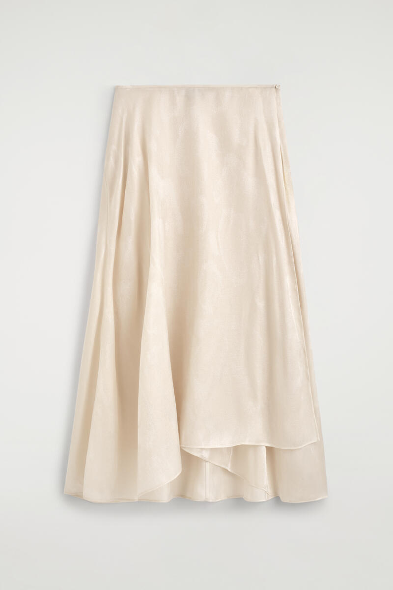 Jacquard Handkerchief Midi Skirt