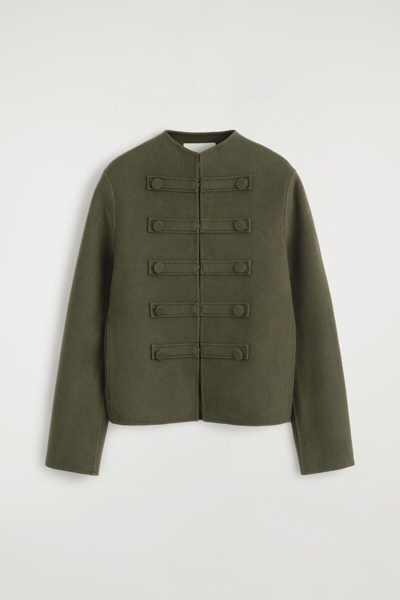 Double-Faced Wool Uniform Jacket