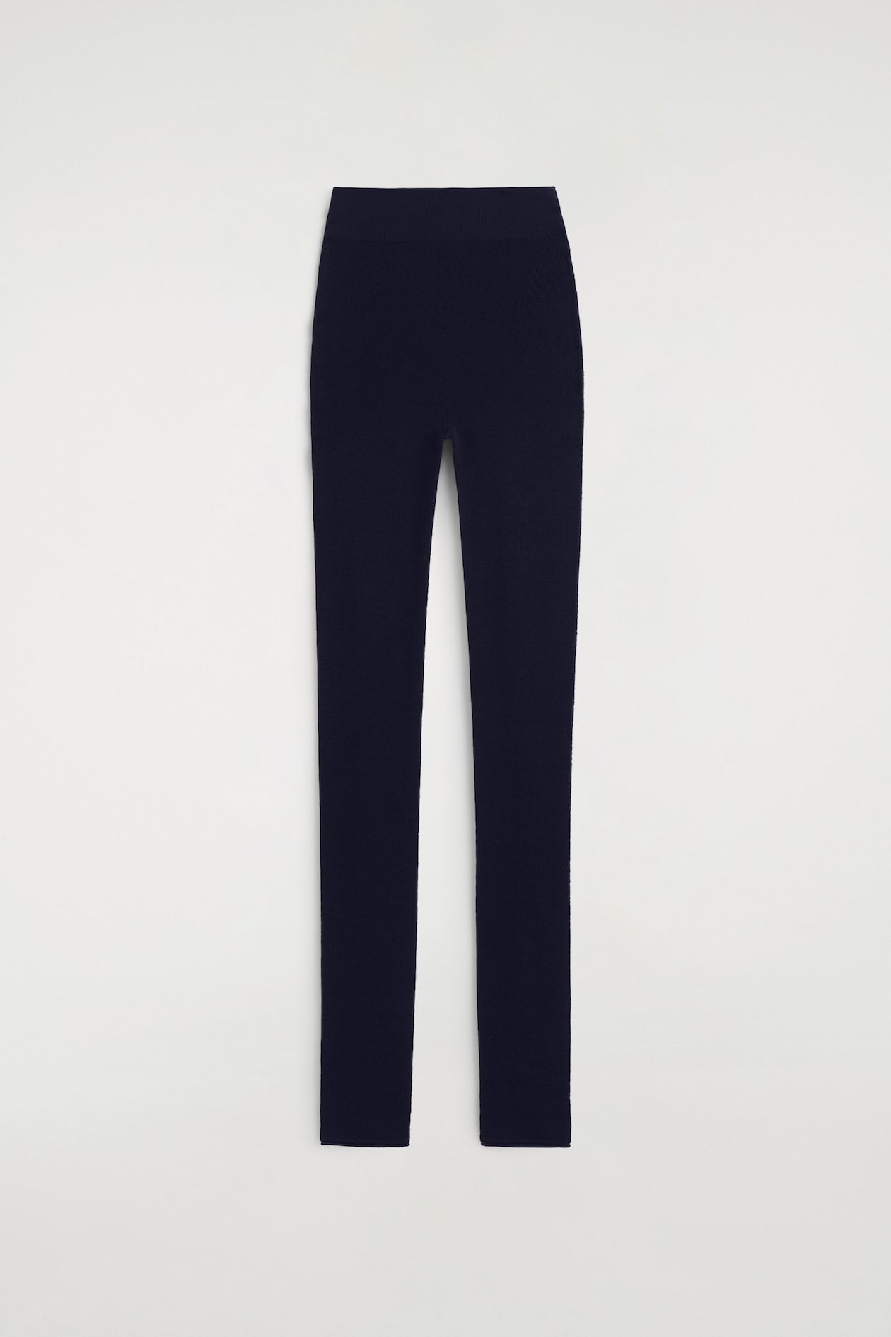 SEAMLESS MERINO WOOL LEGGINGS — NAVY