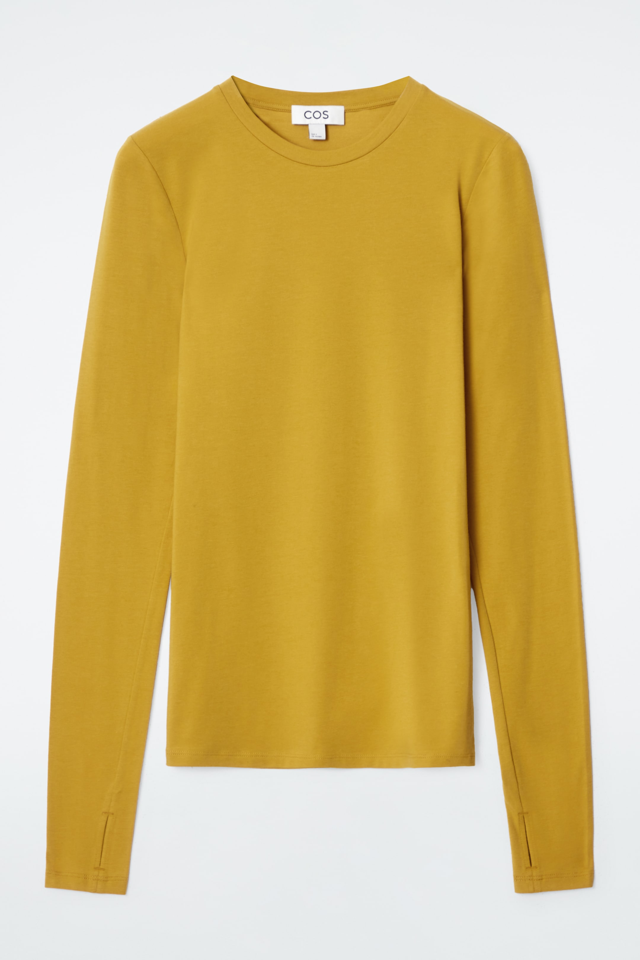 Zobacz większy obraz: BLUZKA Z DŁUGIM RĘKAWEM SLIM FIT - MUSZTARDOWY - ONA | H&M PL 1