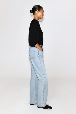 CHORD STRAIGHT-LEG JEANS — LIGHT BLUE 3