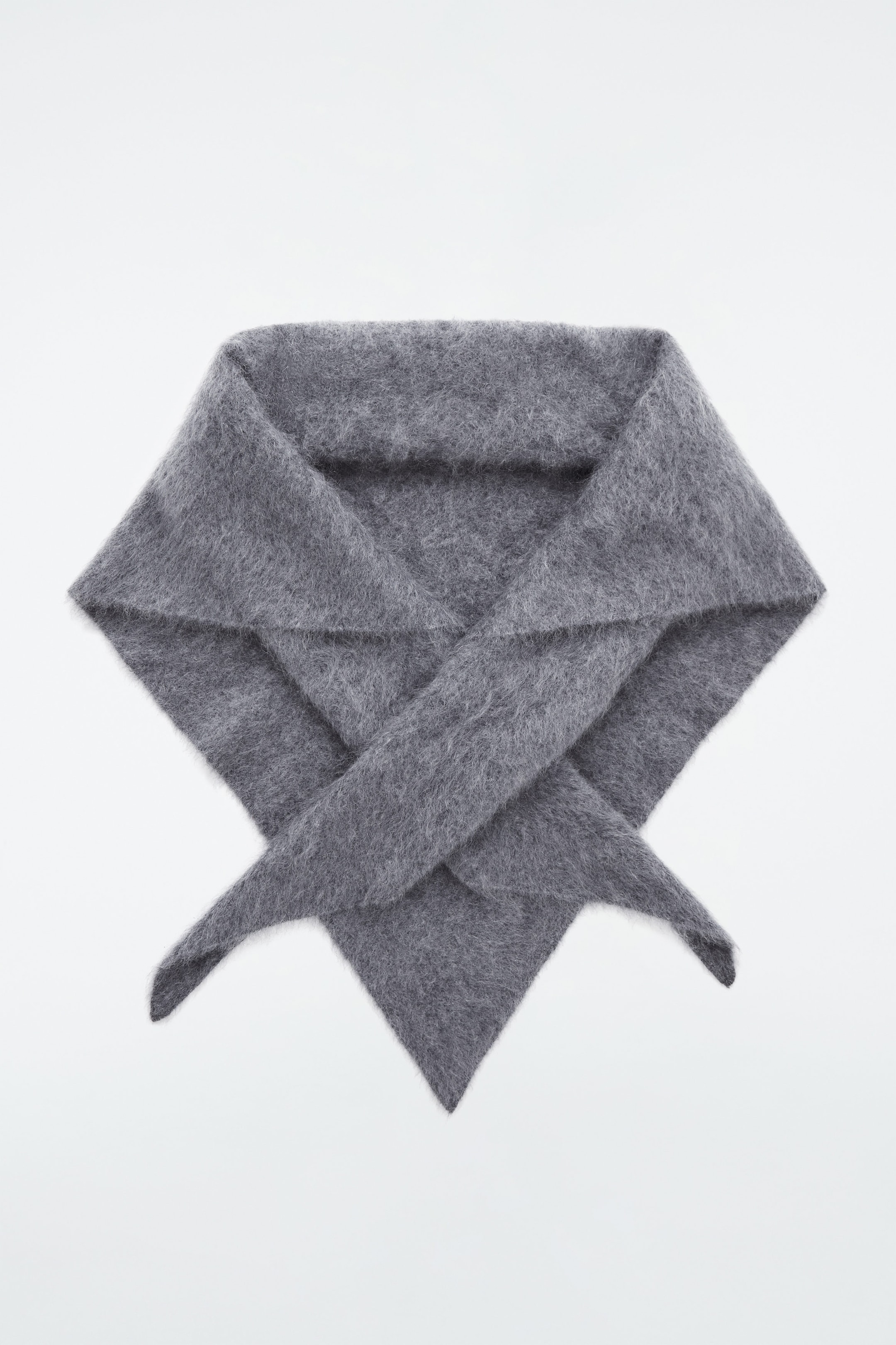 PURE BRUSHED-CASHMERE TRIANGLE SCARF