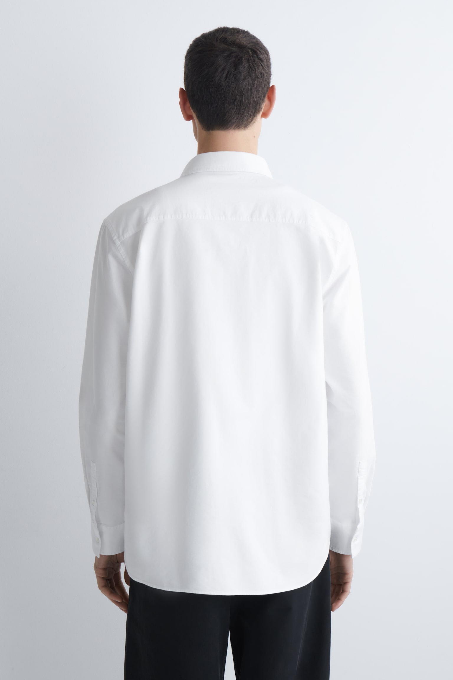 katoenen Oxford-overhemd - WIT/BLAUW / WIT / GESTREEPT - 3