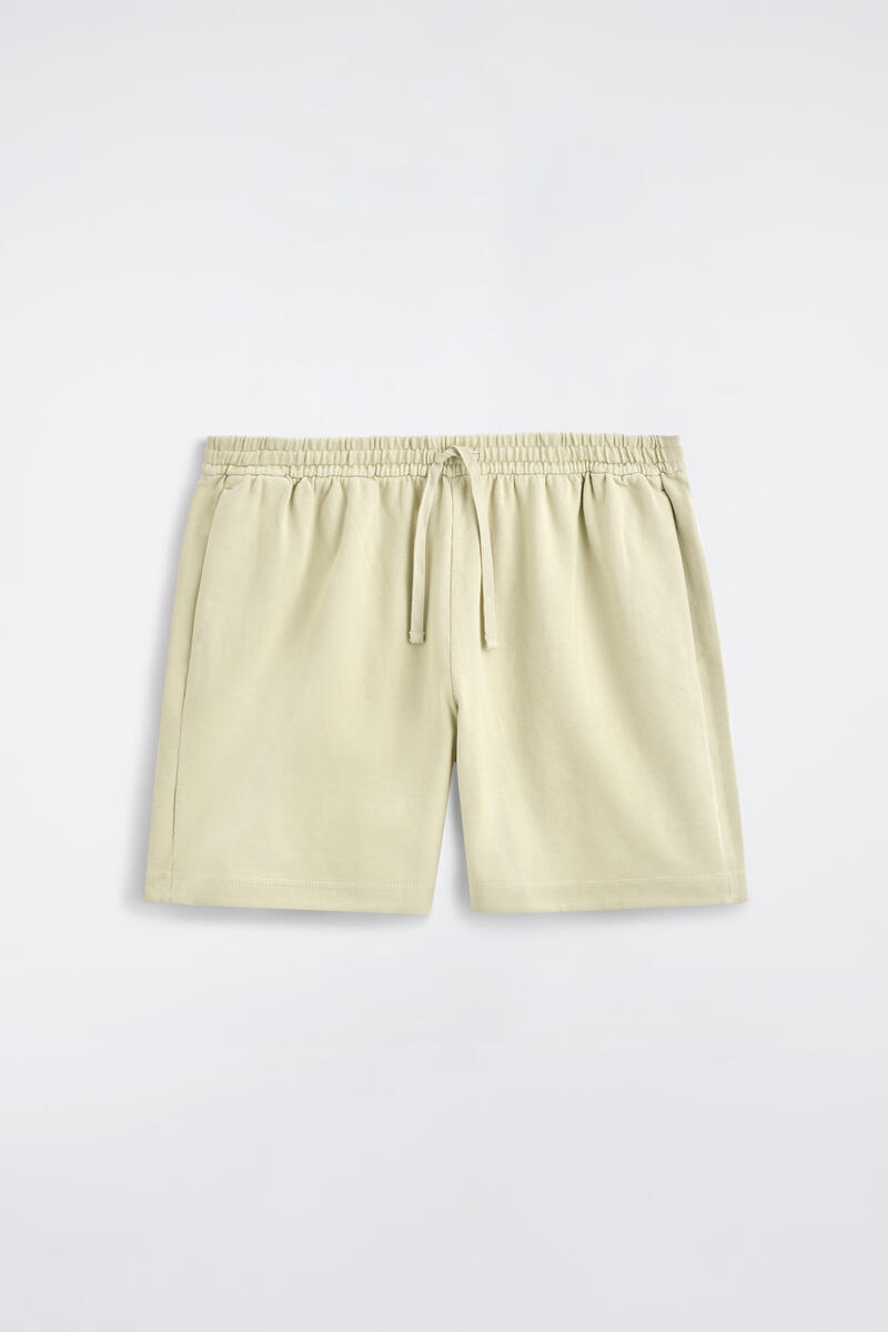 Garment-Washed Cotton-Jersey Shorts