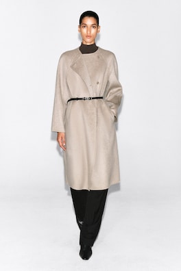 DOUBLE-FACED CASHMERE LONG COAT — OAT 1