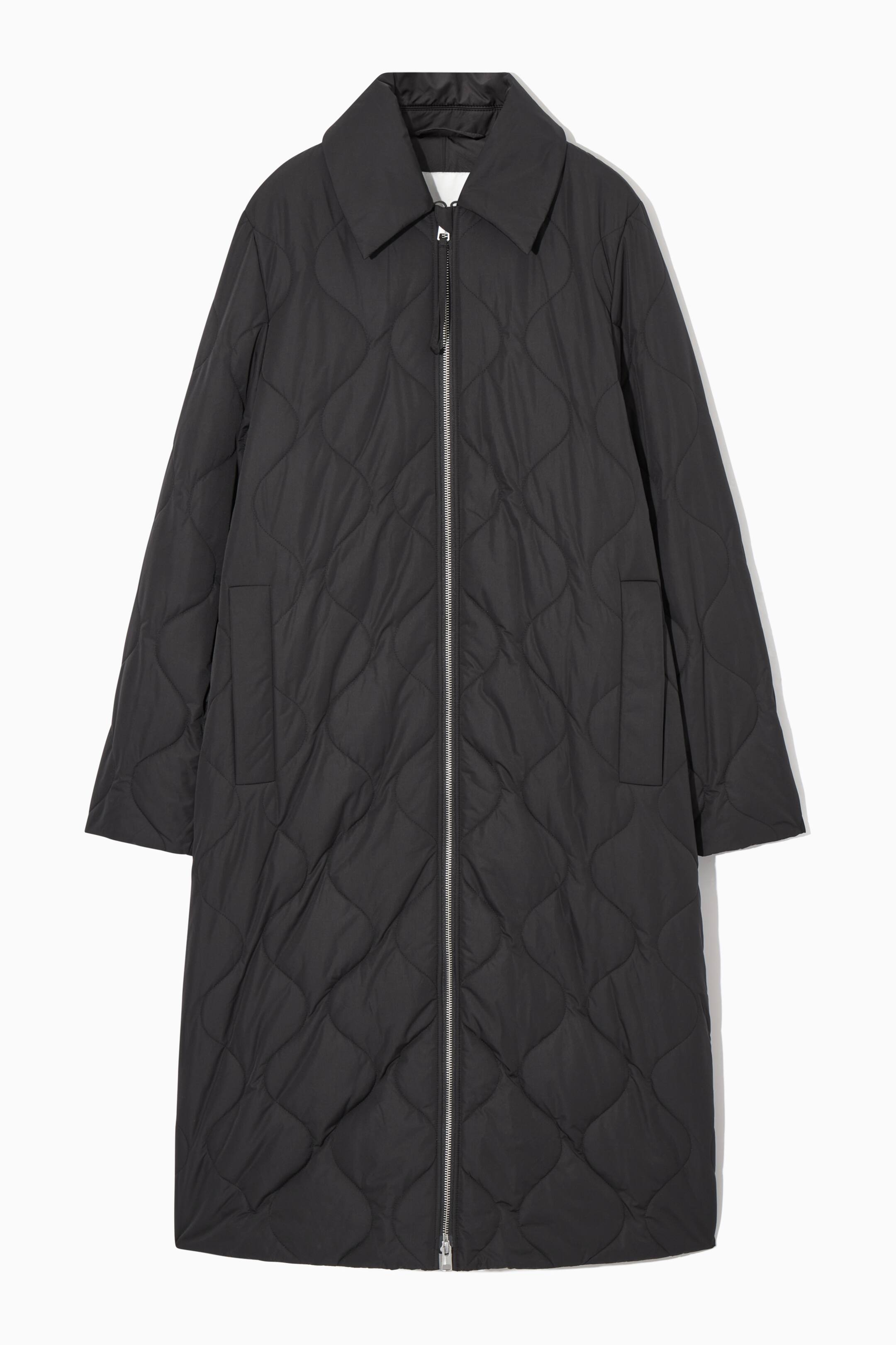 View larger image: OVERSIZED QUILTED COAT - BLACK - Ladies | H&M GB 1