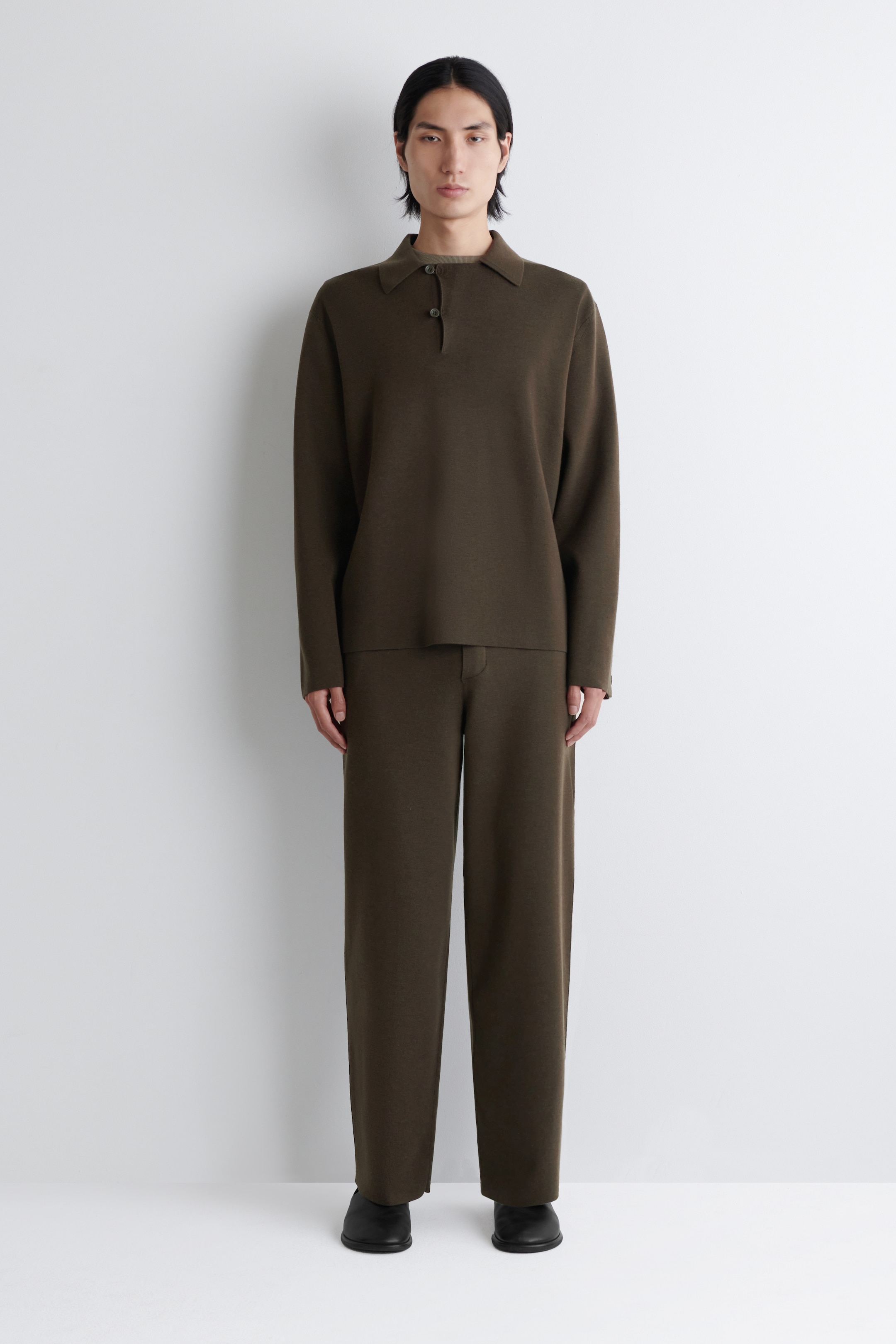 Grösseres Bild ansehen: POLOPULLOVER AUS WOLLE - DUNKELBRAUN - HERREN | H&M CH 2