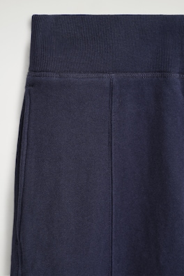 COTTON BARREL-LEG JOGGERS — NAVY 6