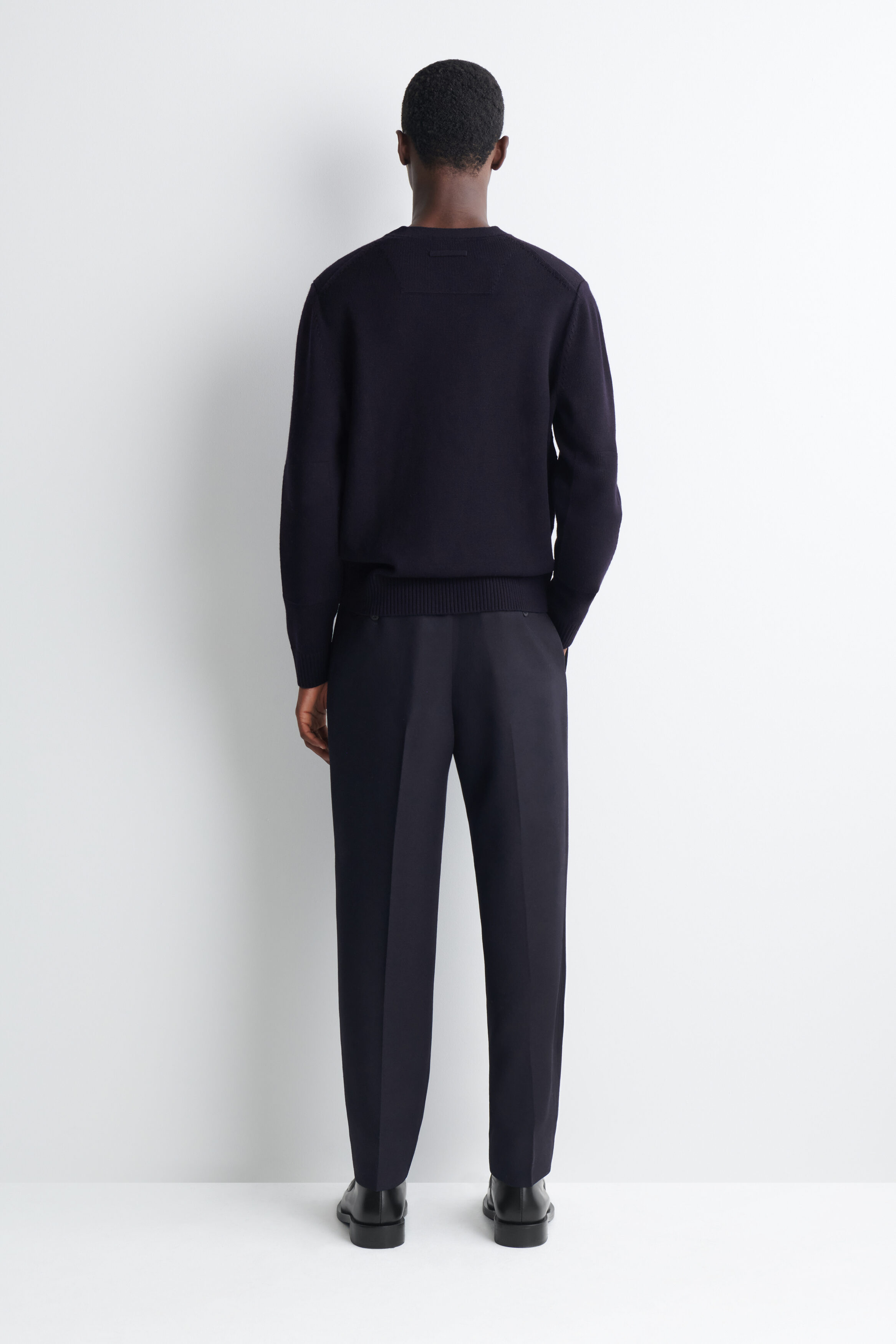 WOOL-TWILL REGULAR-FIT TAPERED PANTS - UMBER | COS US