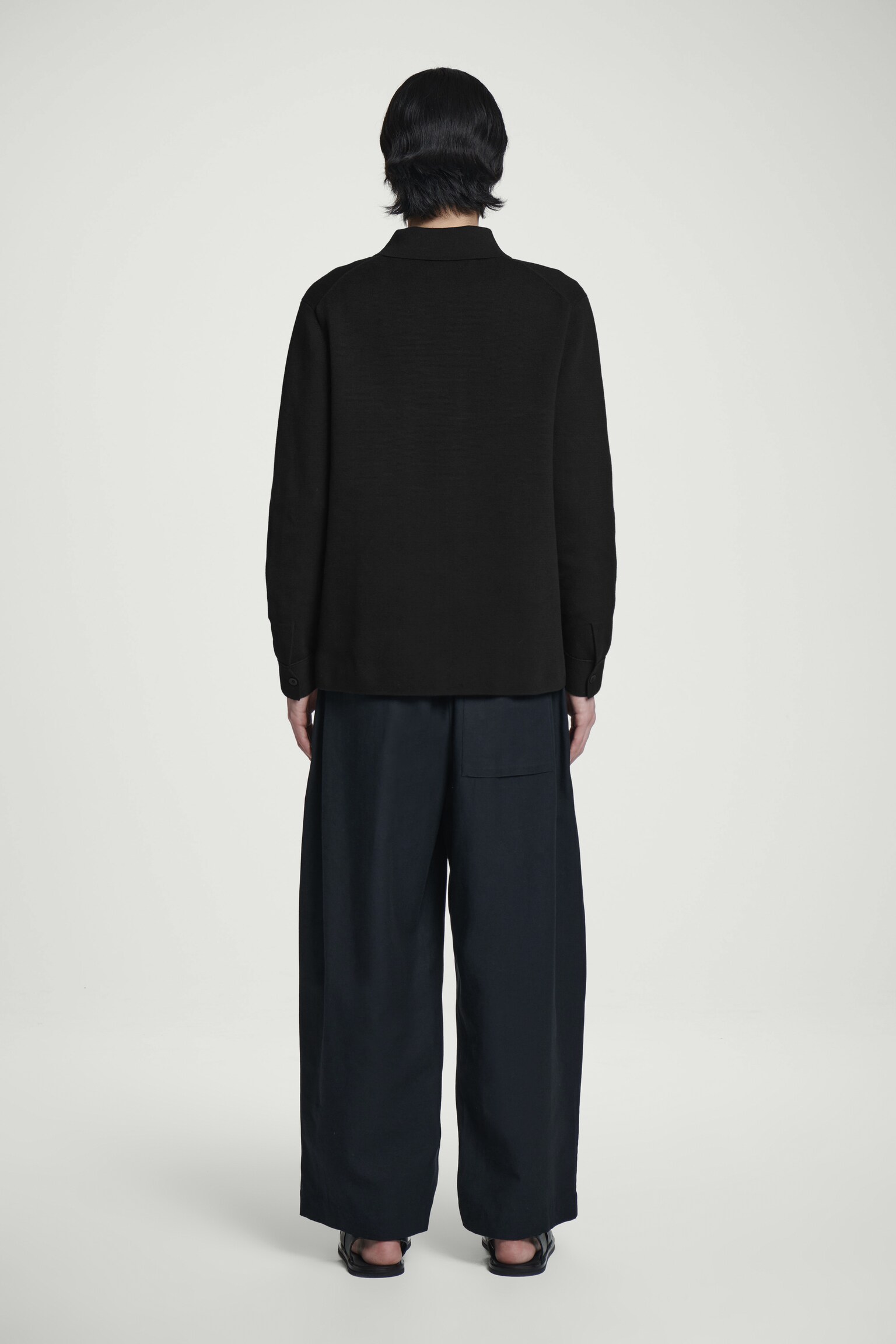 CHEMISE EN MAILLE MILANO DE COTON - NOIR - 6