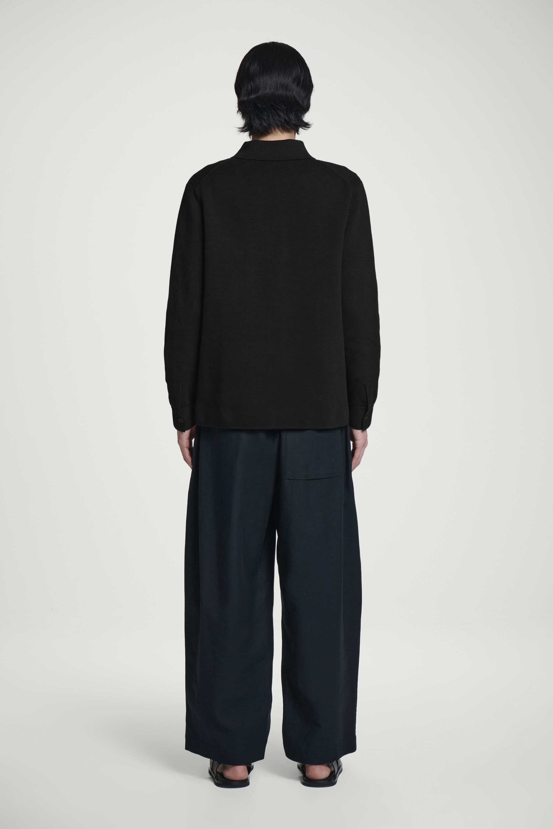 Agrandir l'image: CHEMISE EN MAILLE MILANO DE COTON - NOIR - HOMME | H&M CH 4