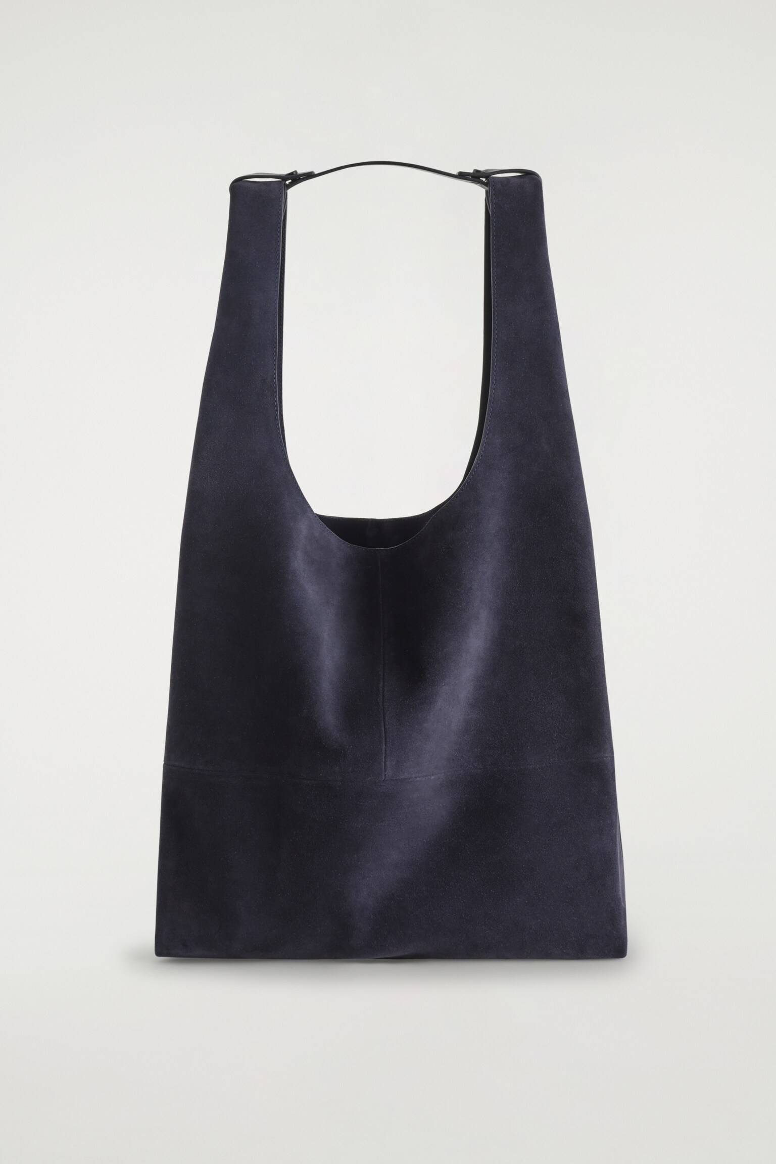TOTE BAG SLOUCHY - DAIM - BLEU MARINE/CHOCOLAT/GRIS - 2