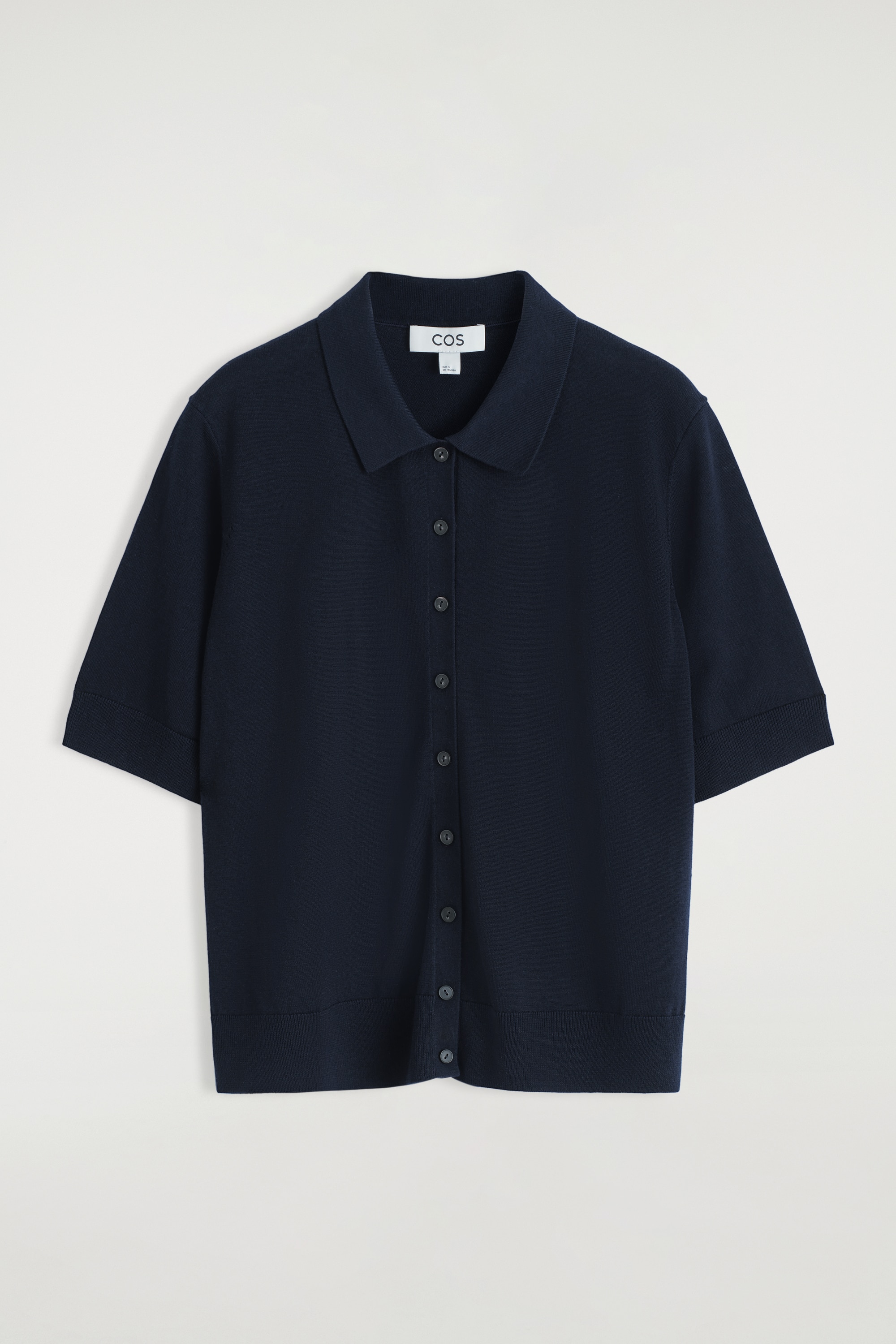 Cardigan polo din amestec de lână merinos - BLEUMARIN/ROŞU/GRI MÉLANGE