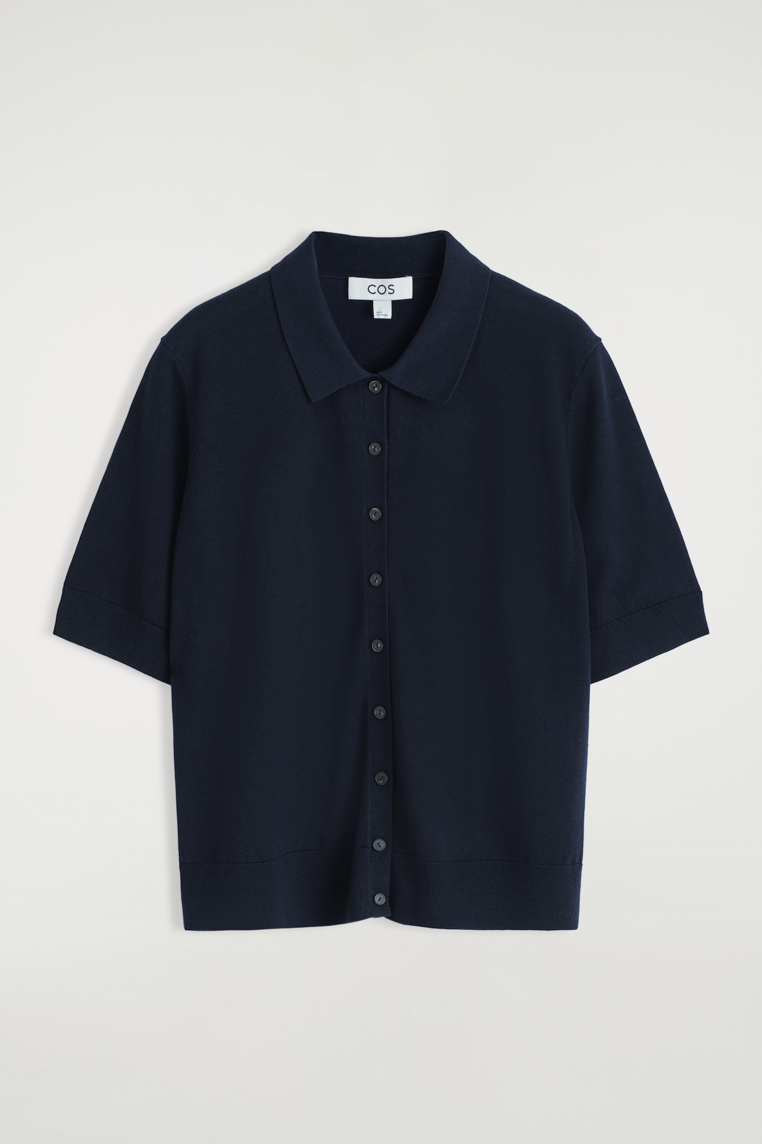 ПОЛО КАРДИГАН ОТ МЕРИНОСОВА ВЪЛНА - ТЪМНО СИНЬО/ЧЕРВЕНО/СИВО МЕЛАНЖ - 2