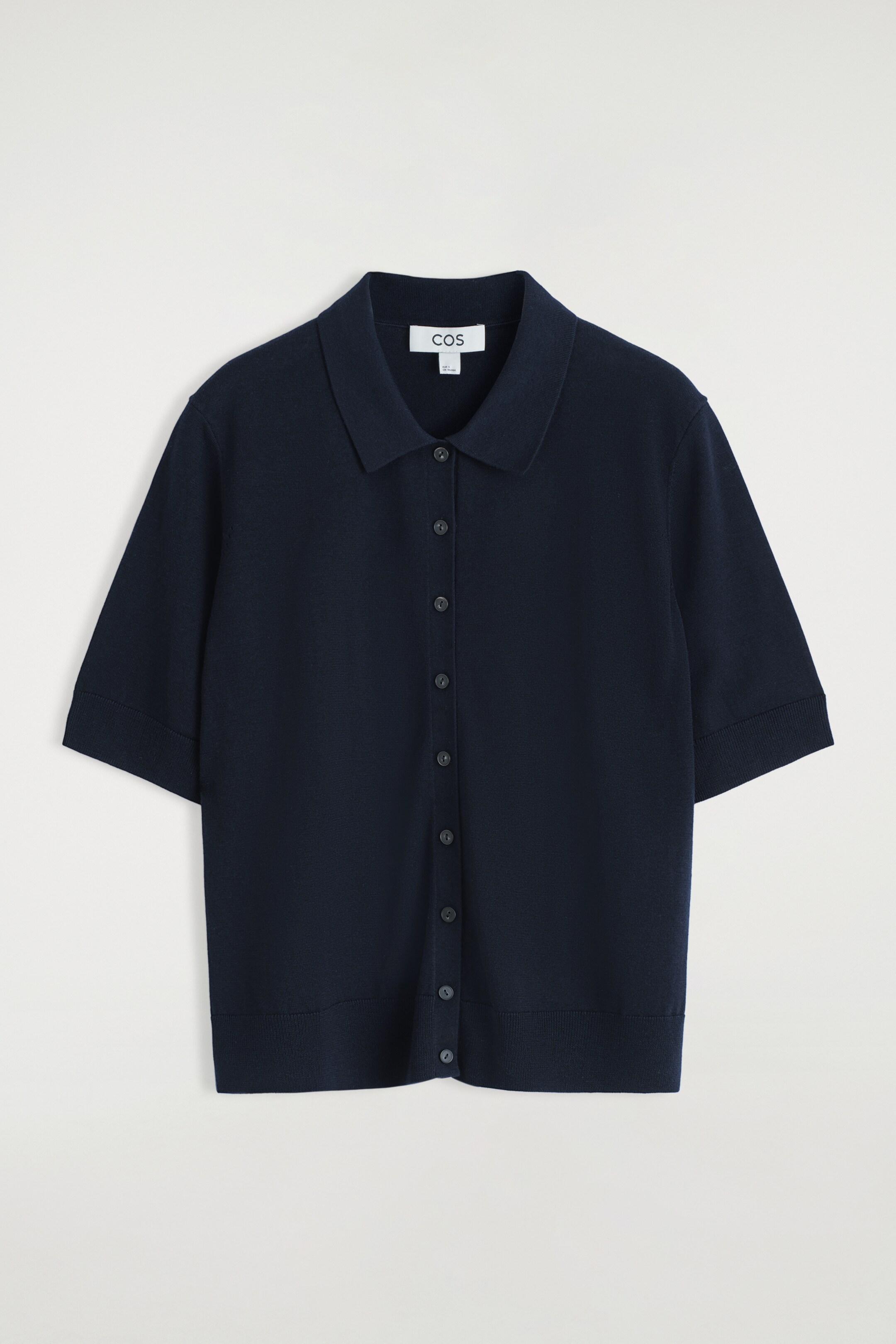 Zobacz większy obraz: KARDIGAN À LA KOSZULKA POLO Z WEŁNĄ MERINO - GRANATOWY - ONA | H&M PL 6