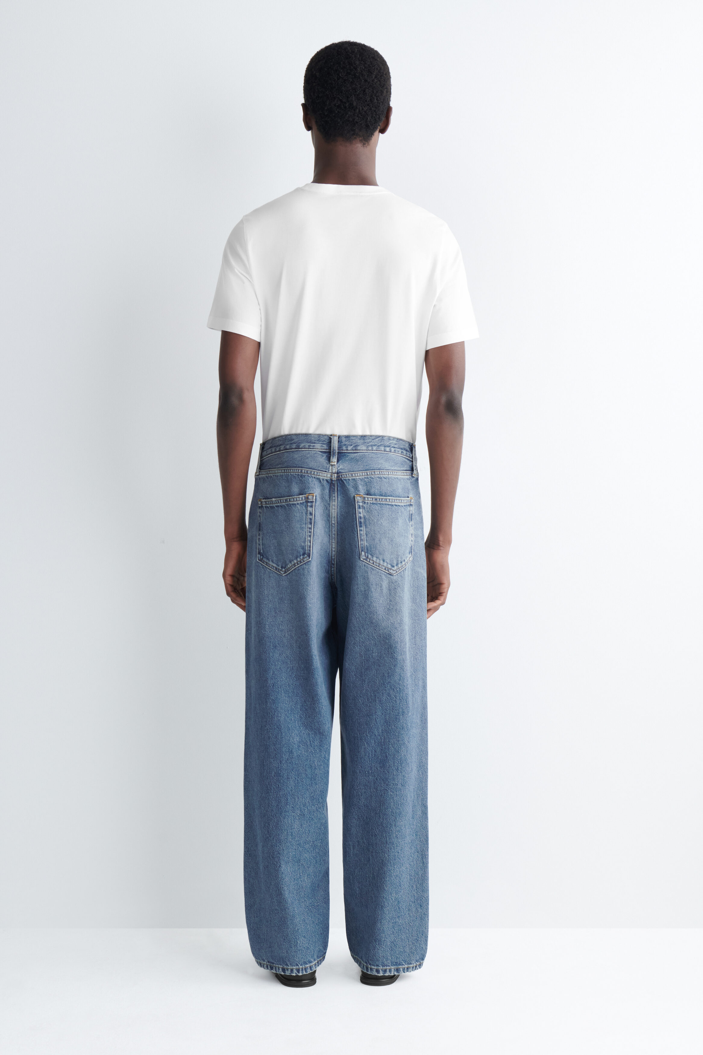 RIDER RELAXED-FIT STRAIGHT-LEG JEANS - FADED BLUE | COS NL