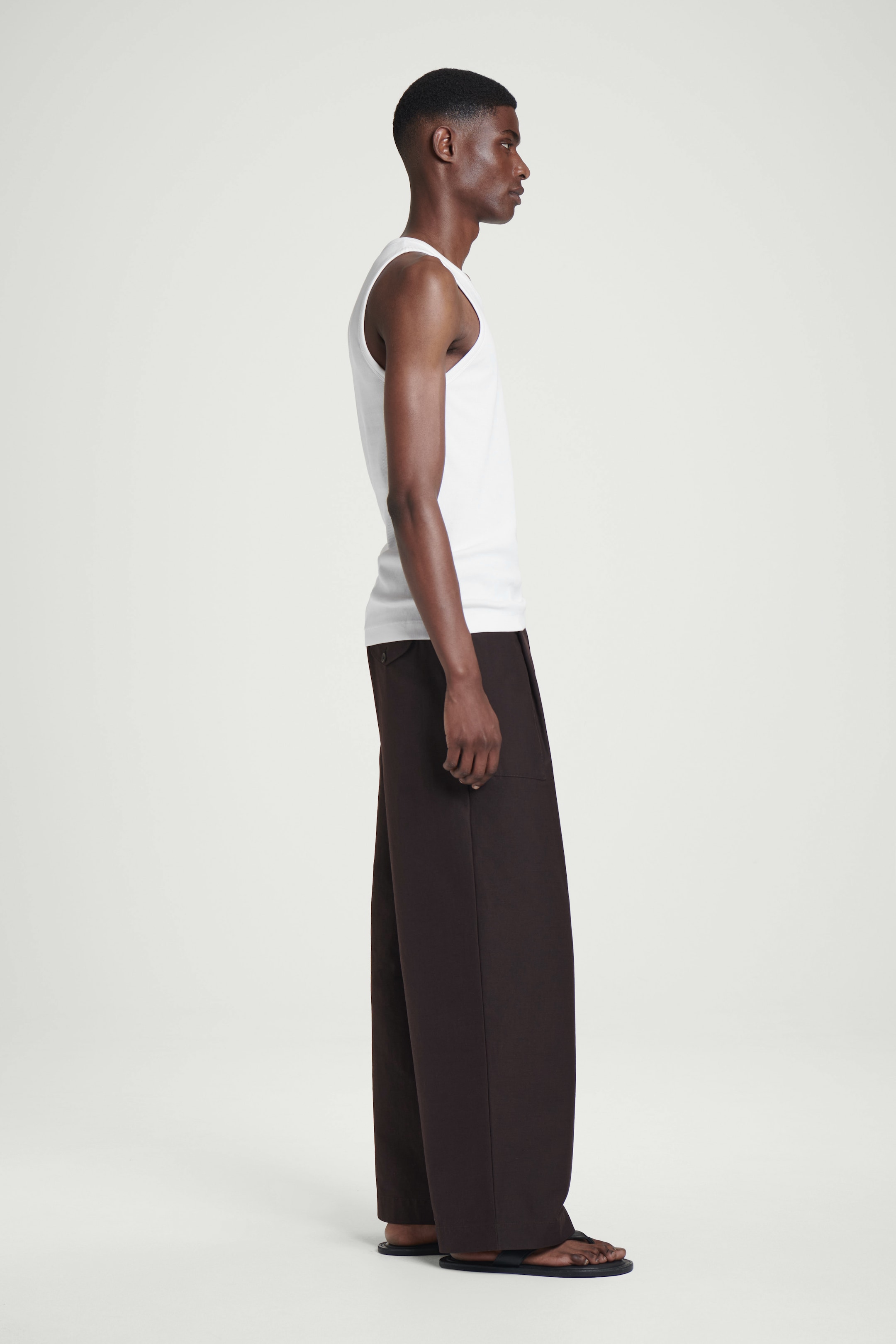 Nagyobb kép megtekintése: VÉKONY CSÍKOS PAMUT TANK TOP - FEHÉR - FÉRFI | H&M HU 3
