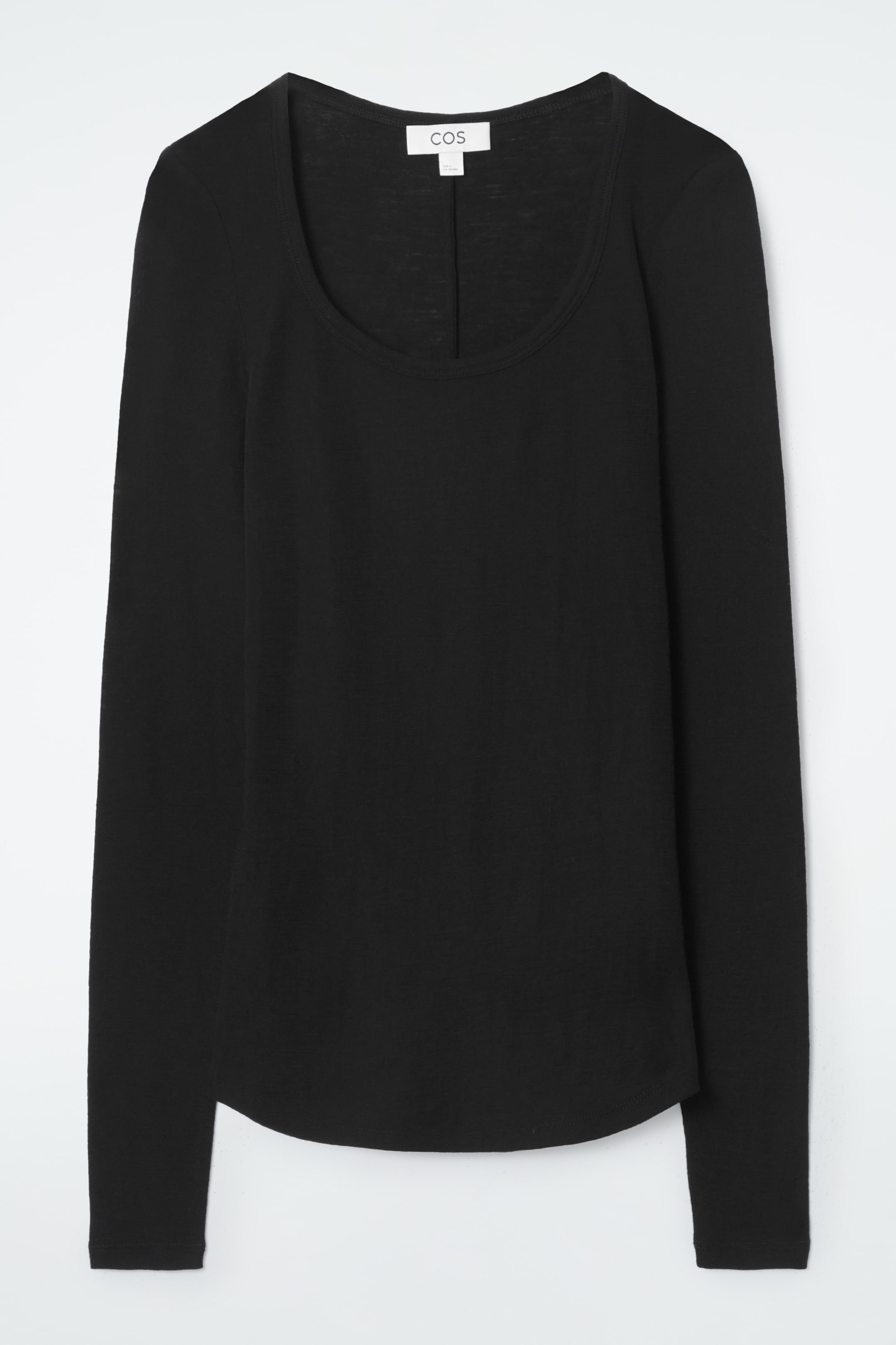 Größeres Bild ansehen: LANGARMSHIRT AUS MERINOWOLLE - SCHWARZ - Ladies | H&M DE 1
