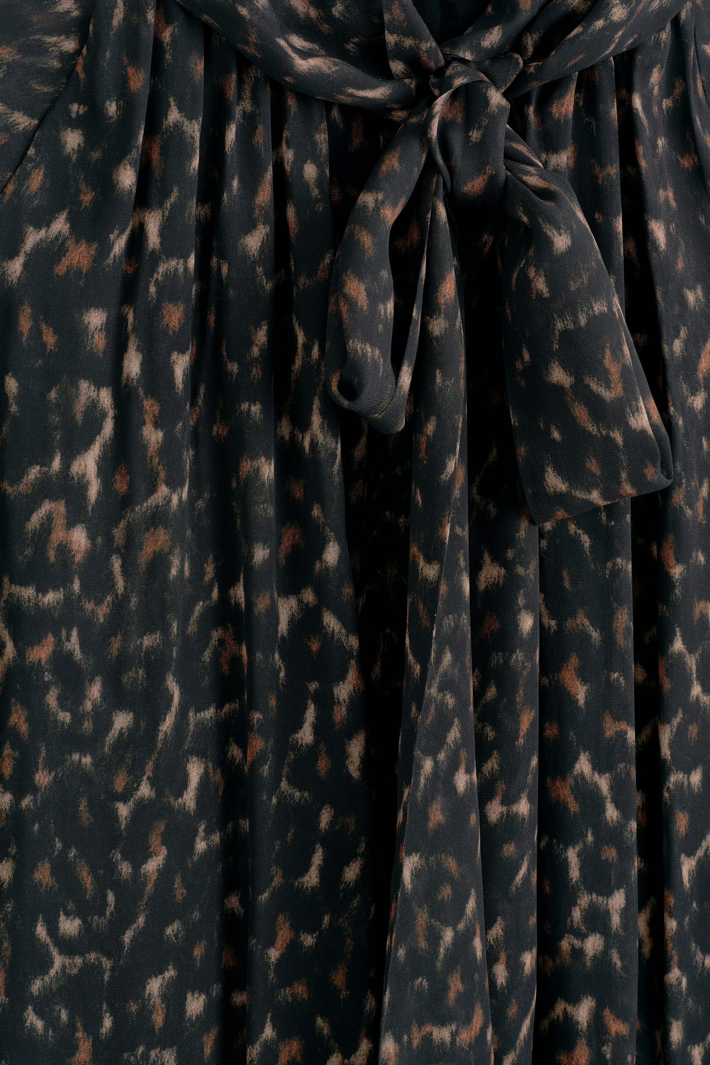 LEOPARD-PRINT FLUID SCARF-DETAIL DRESS thumbnail 7