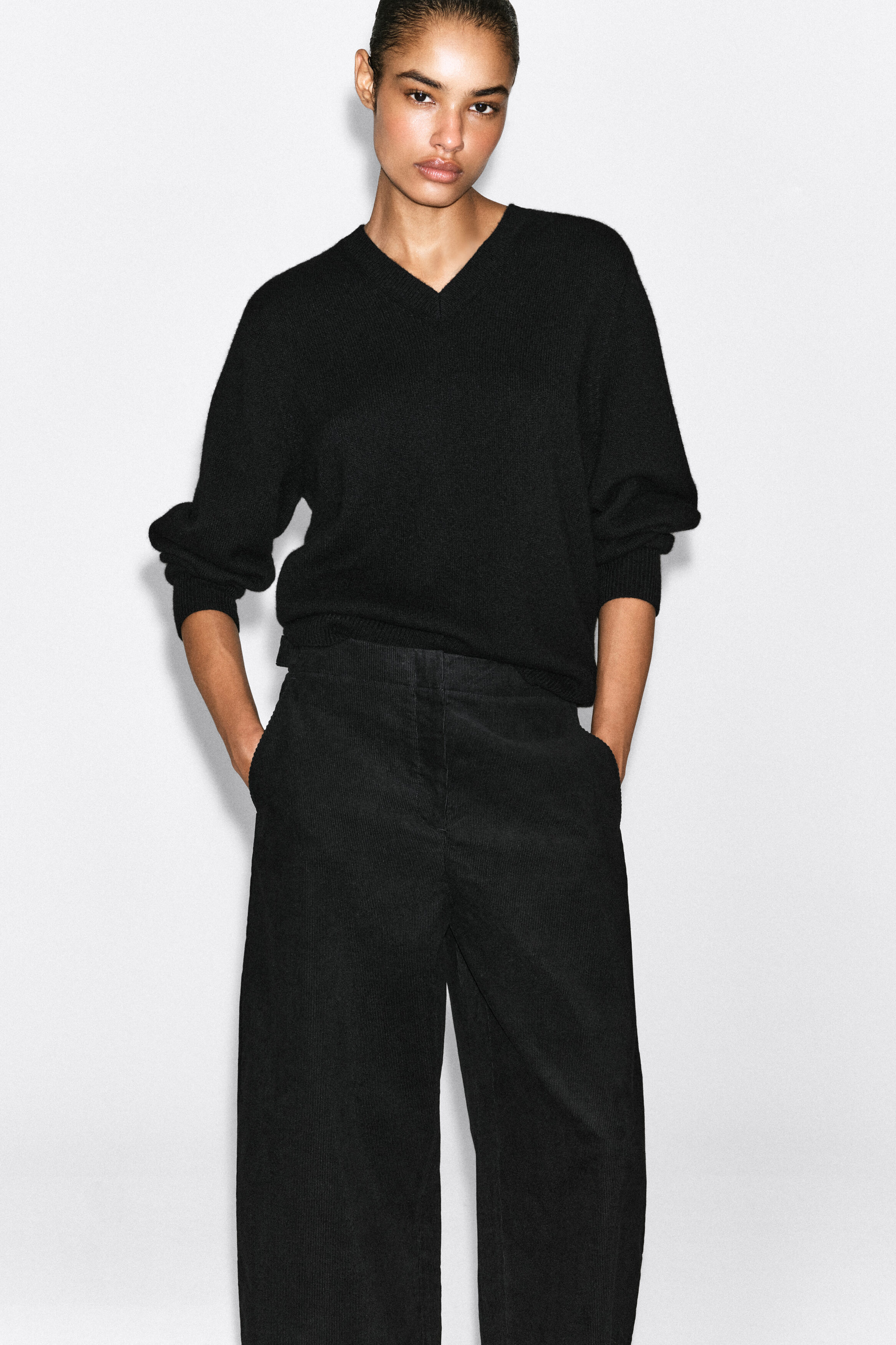 CORDUROY BARREL-LEG PANTS - thumbnail 9
