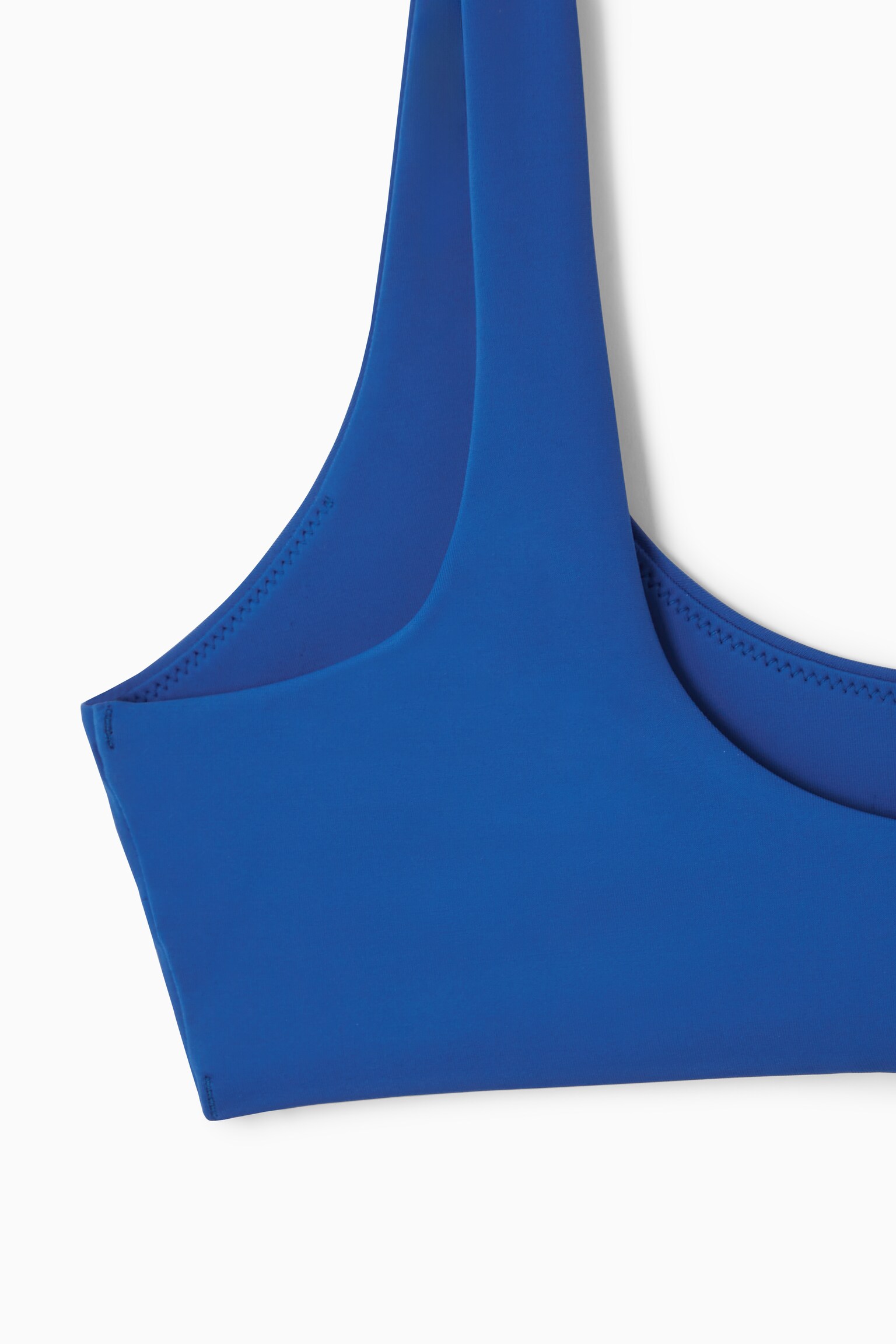 SCOOP-NECK BIKINI TOP - BLUE - 3