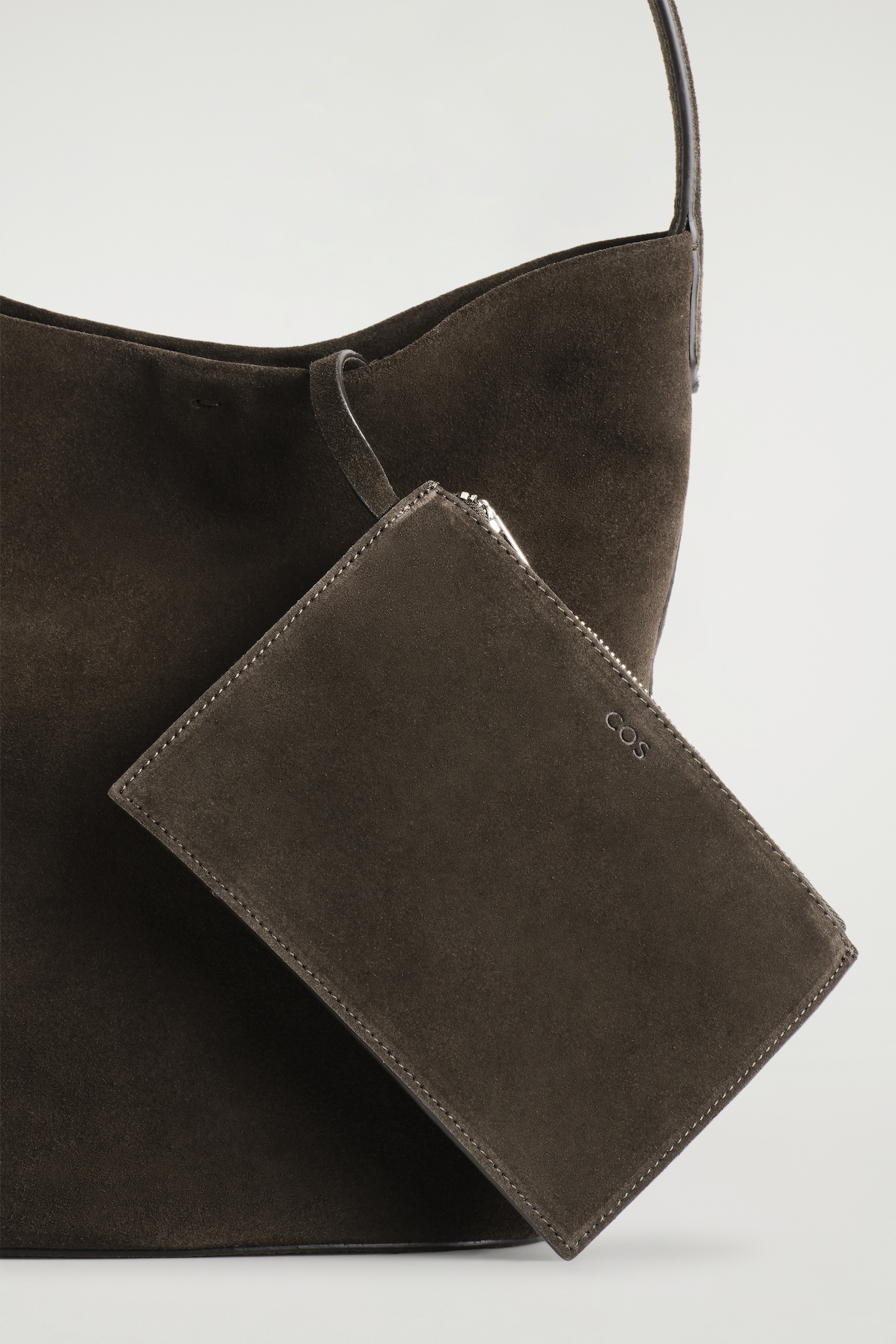 MINI SAC CABAS PARADIGM - DAIM - BRUN FONCÉ - 3