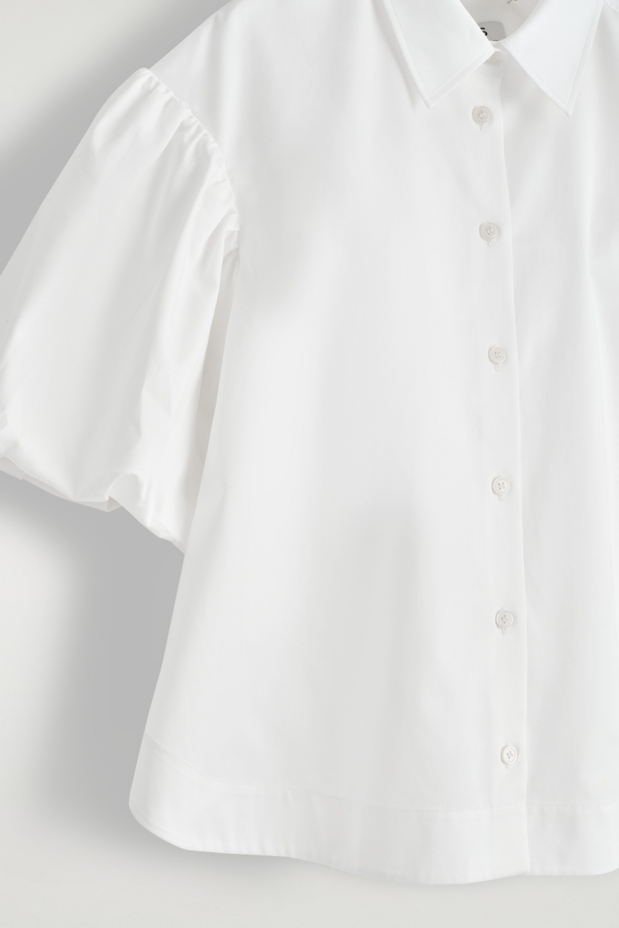 View larger image: PUFF-SLEEVE COTTON SHIRT - WHITE - Ladies | H&M GB 7