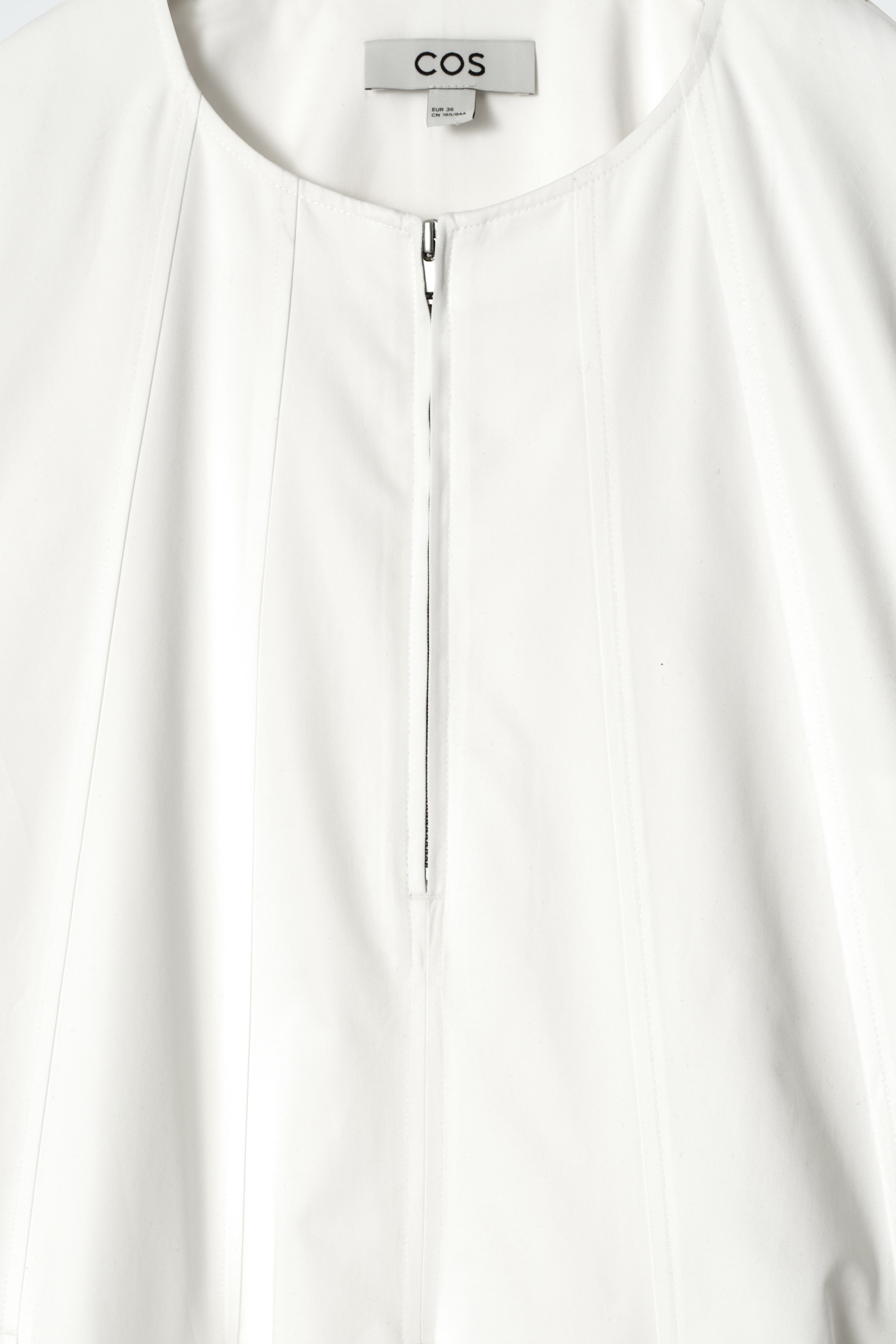 Zobacz większy obraz: BAWEŁNIANA SUKIENKA MINI Z PLISAMI - BIAŁY - ONA | H&M PL 6