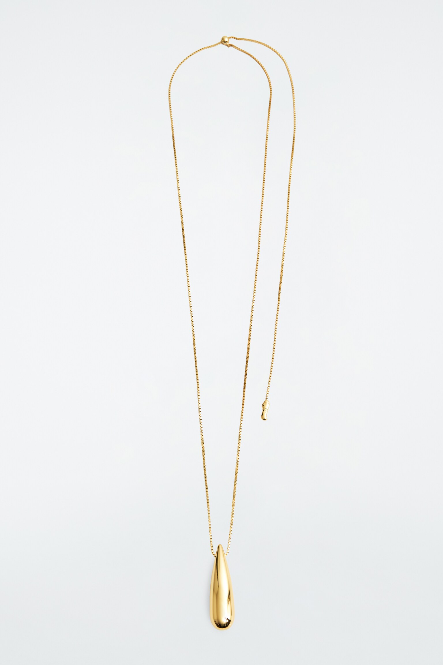 DROPLET PENDANT NECKLACE - GOLD