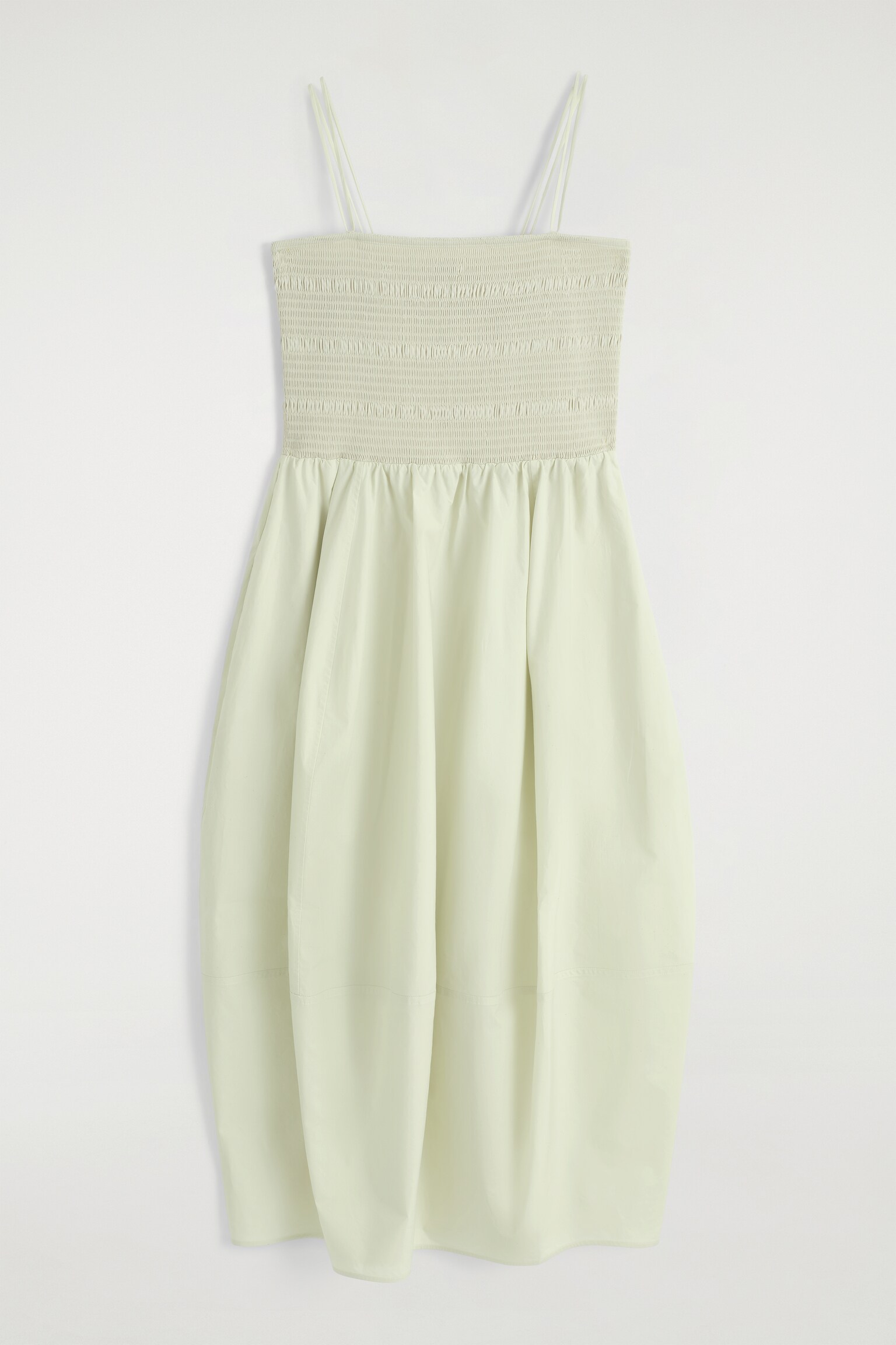 ABITO MIDI A PUNTO SMOCK - VERDE CHIARO/ROSA/BLU NAVY - 2