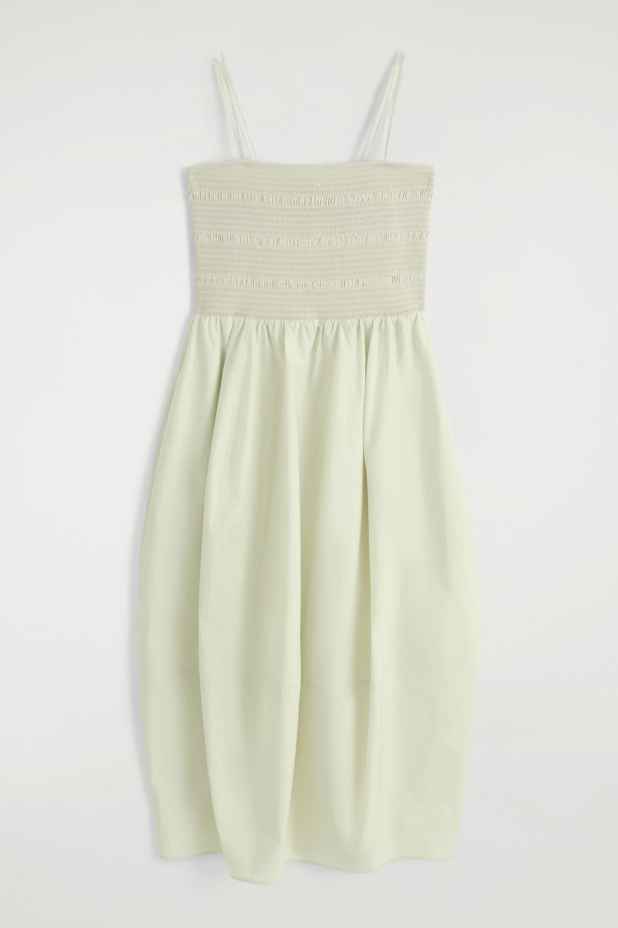 cos green midi dress COS Women's Appliqud Paneled Midi Dress in Green